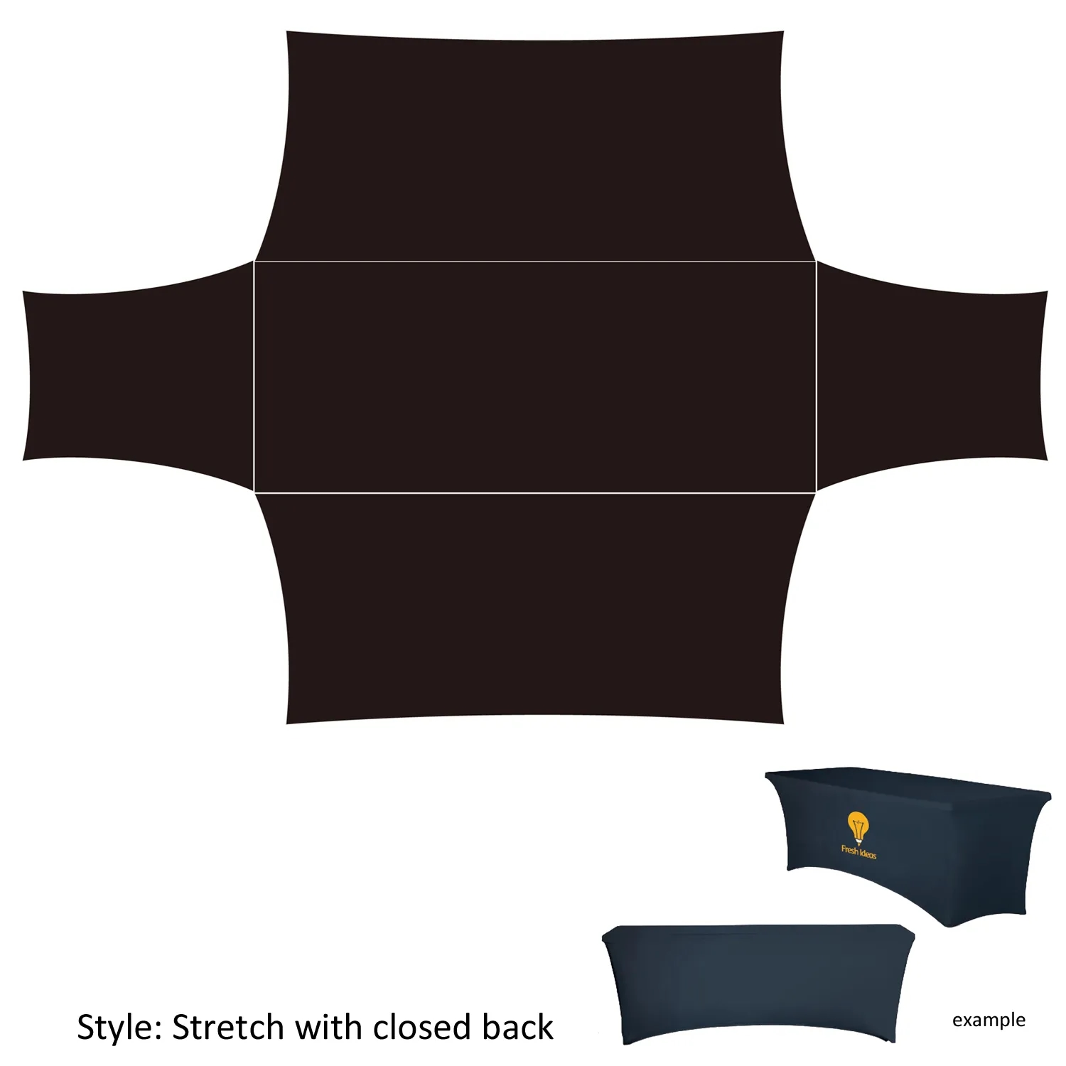 Full Dye Sublimation 6ft Stretch Table Cover 5