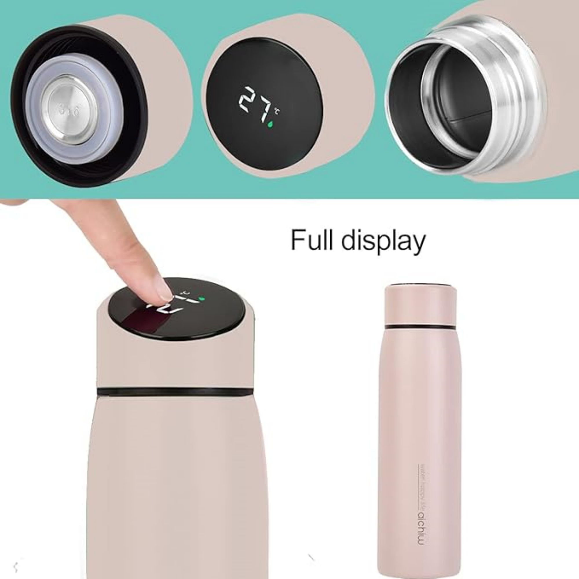 14 oz Bottles With LED Temperature Display 4