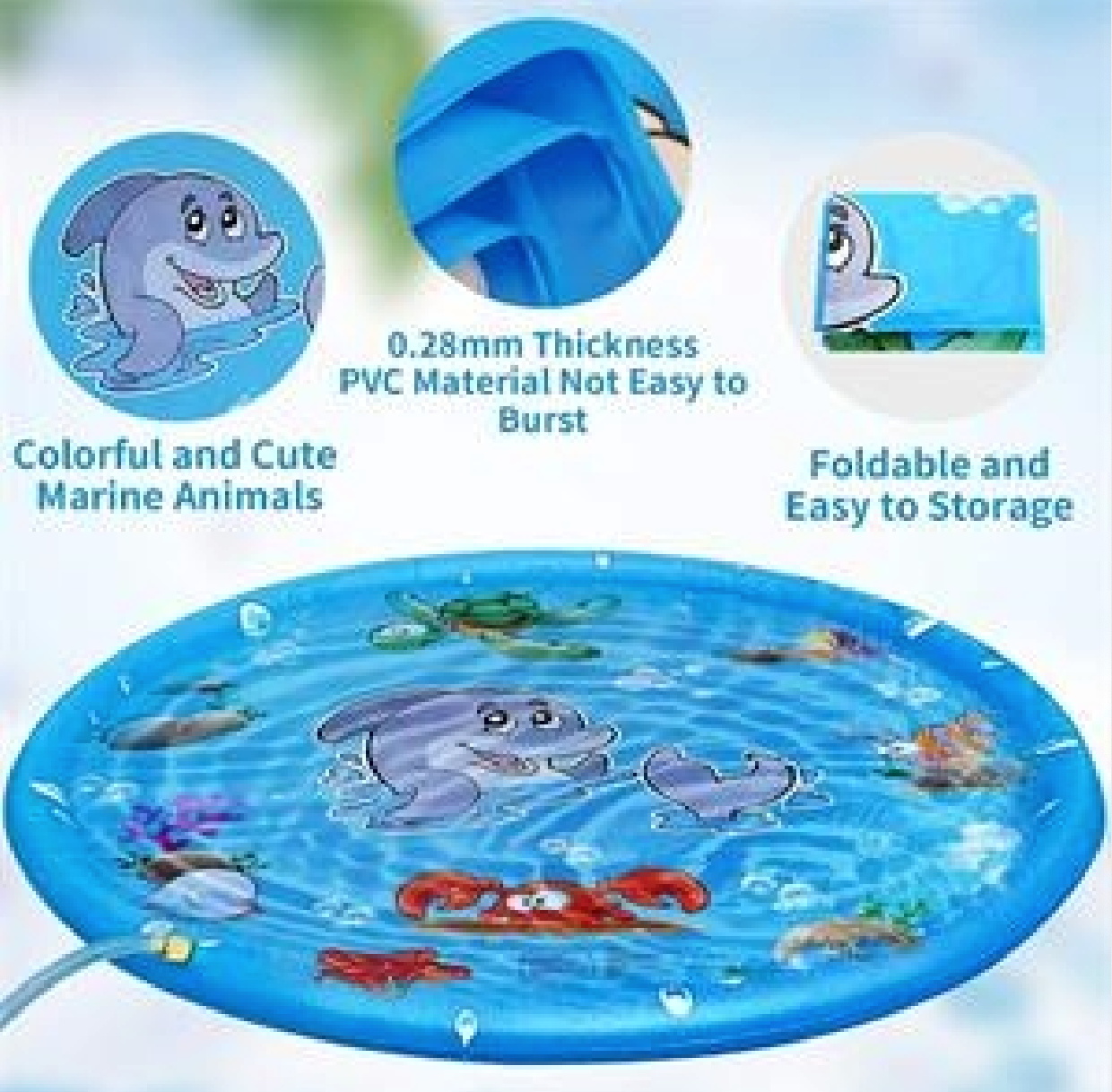 Foldable Swimming Baby Pool Float 3