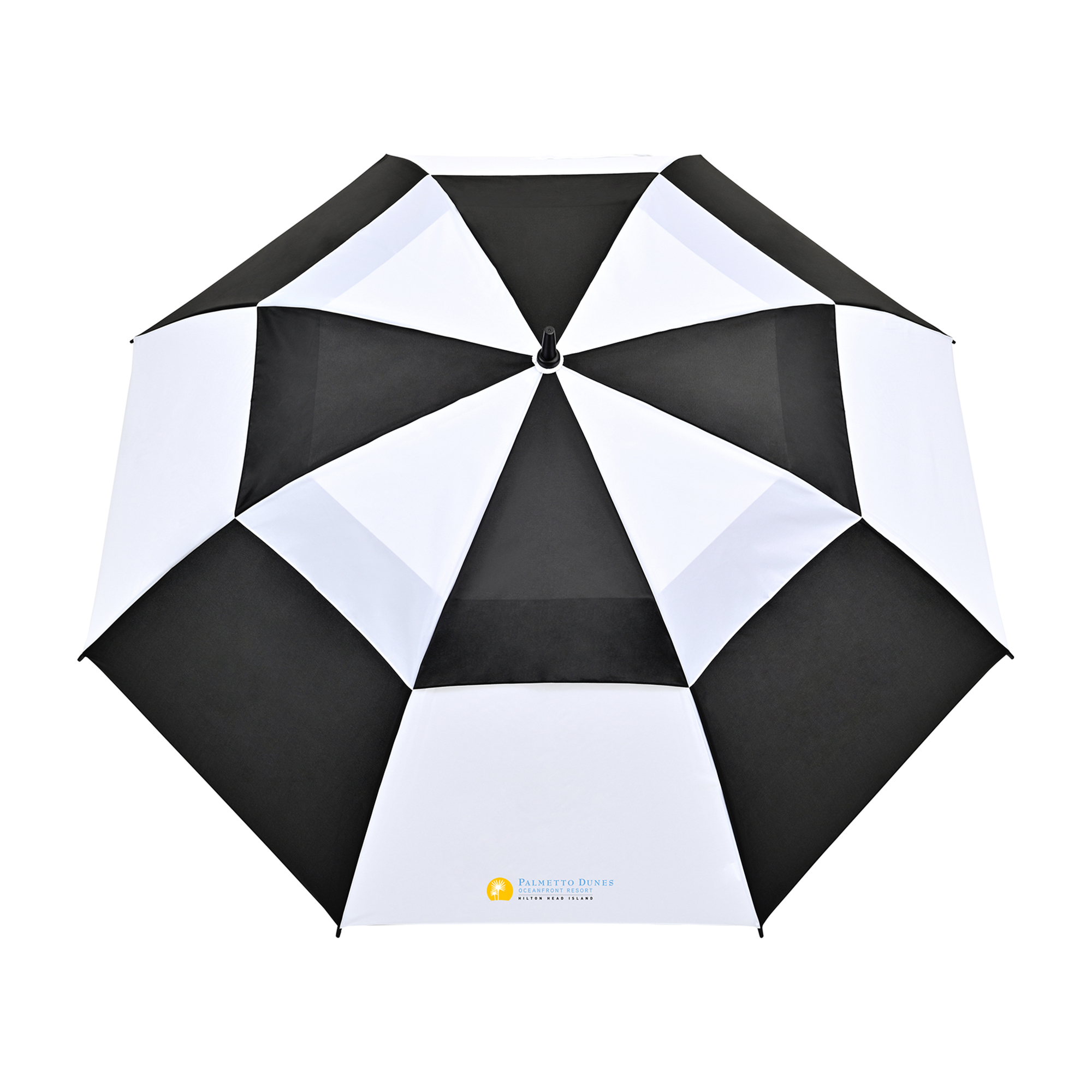 Elements 60" Recycled rPET Auto Open Dual Canopy Golf Umbrella 3