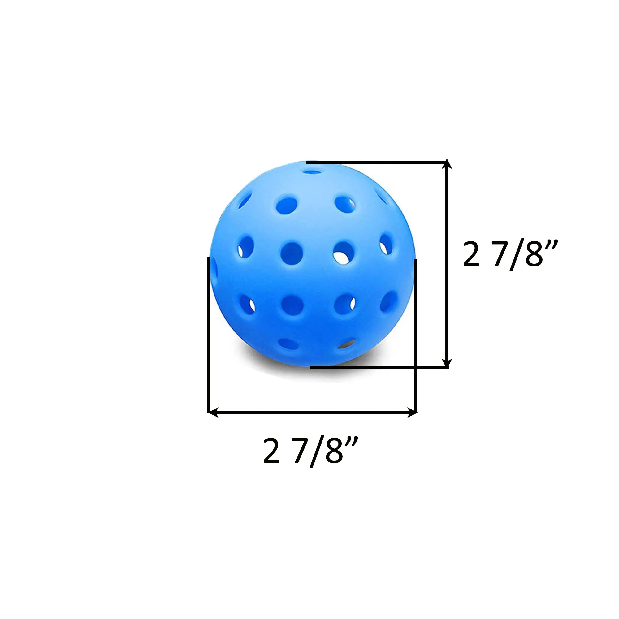 Silkscreen 40 Hole Outdoor Seamless Pickleball 2
