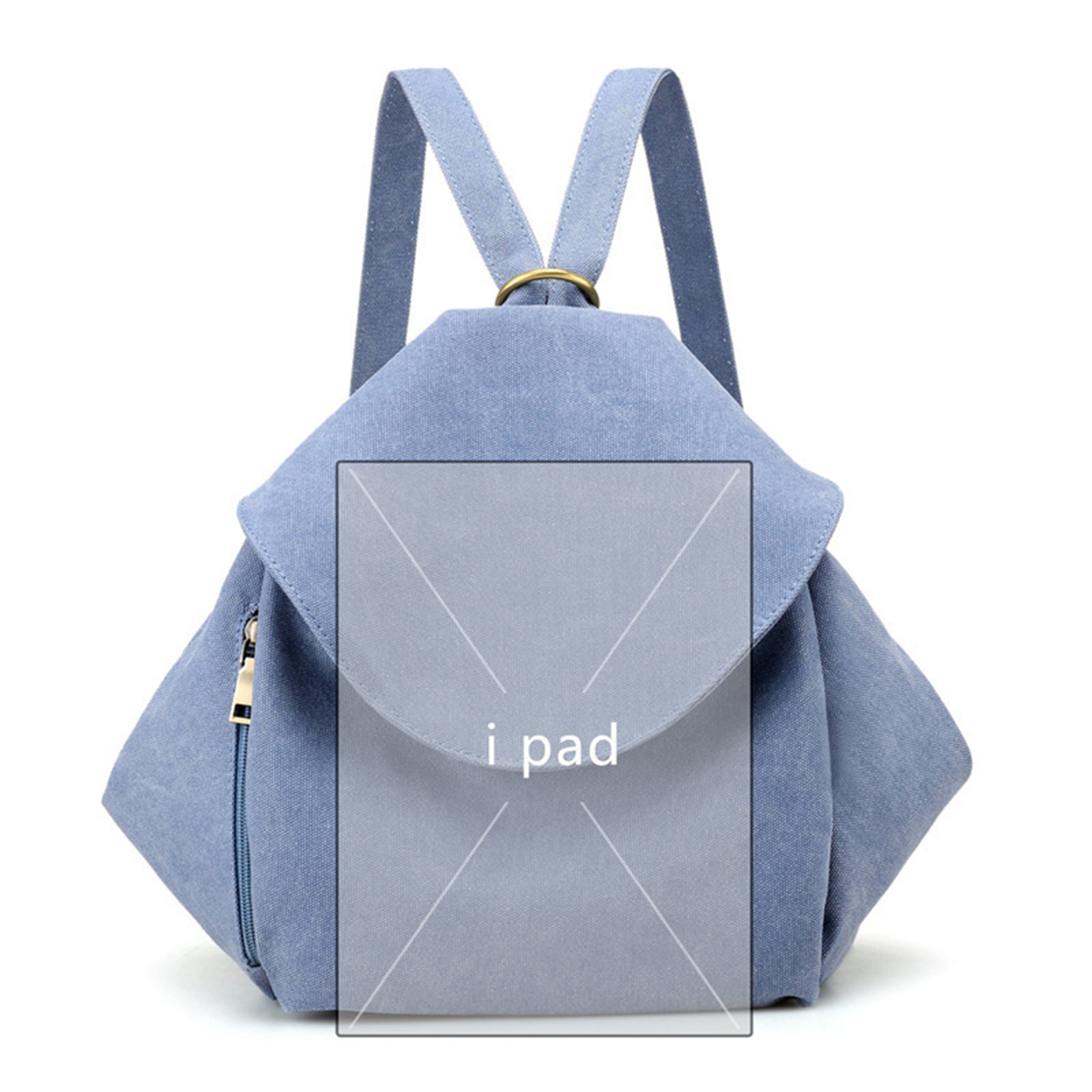 Women Casual Canvas Backpack Daypack 2