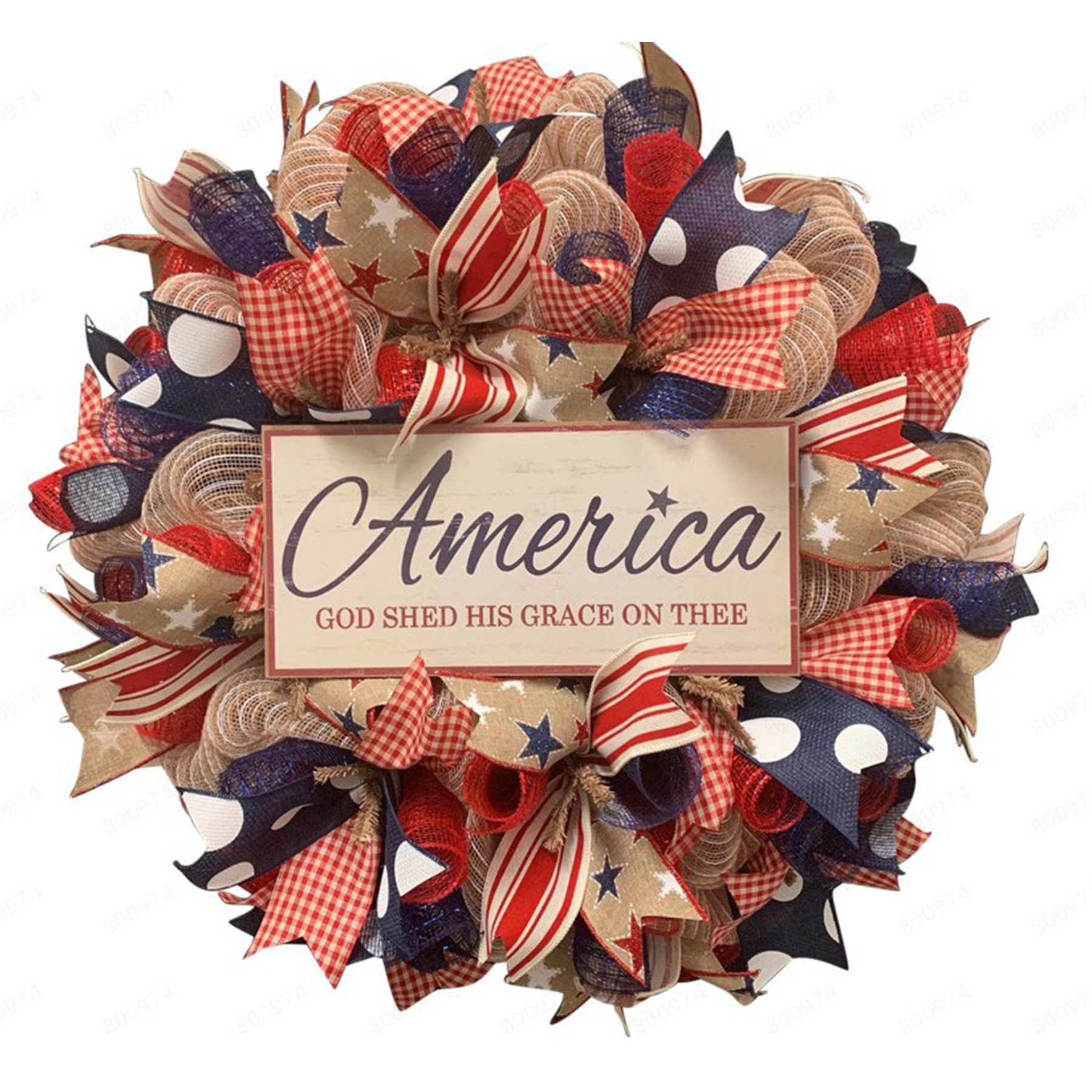 Memorial Day Garland Package Gift Decoration 2