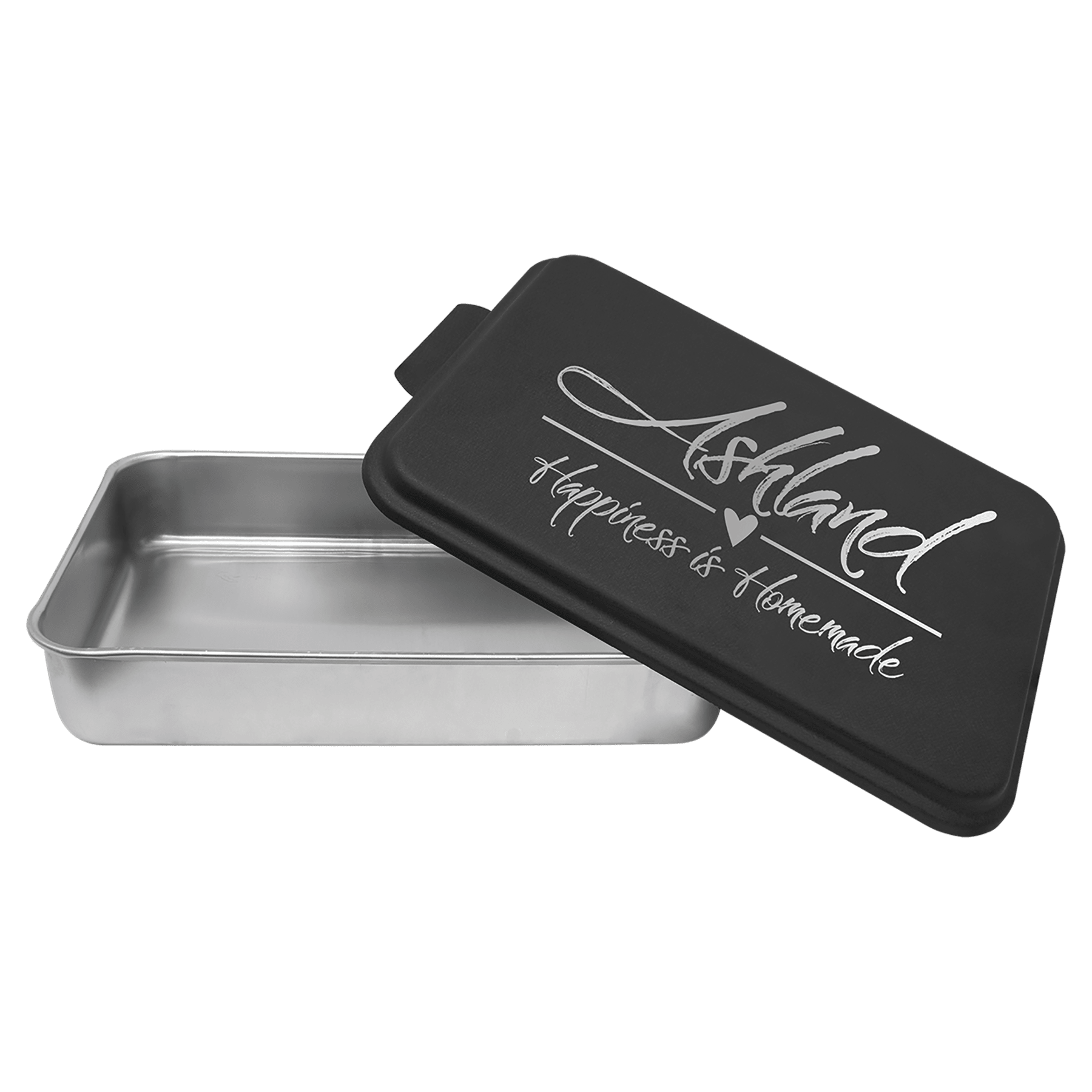 9X13 Aluminum Cake Pan With Powder Coated Engravable Lid 1