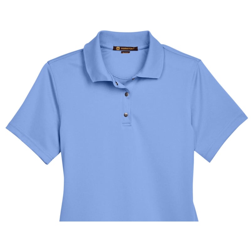 Harriton Ladies' Advantage Snag Protection Plus IL Snap Placket Polo 2
