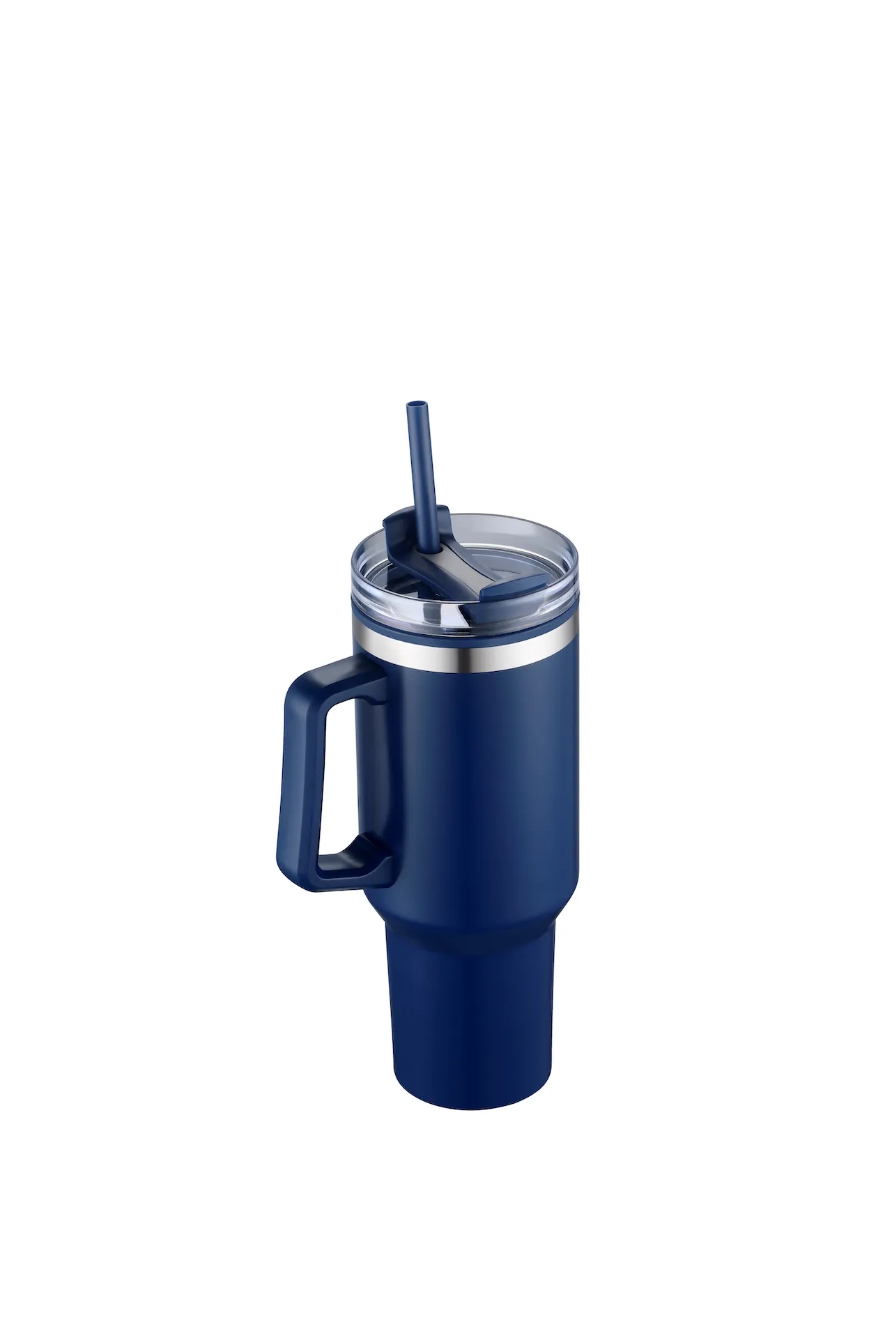 40oz Insulated Travel Mug w/ Handle and Straw