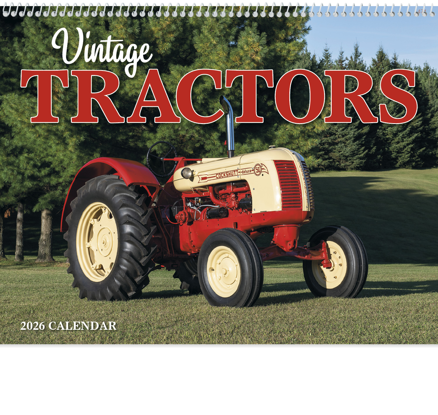 HotLine® Products Vintage Tractors Appointment Calendar - Spiral 5