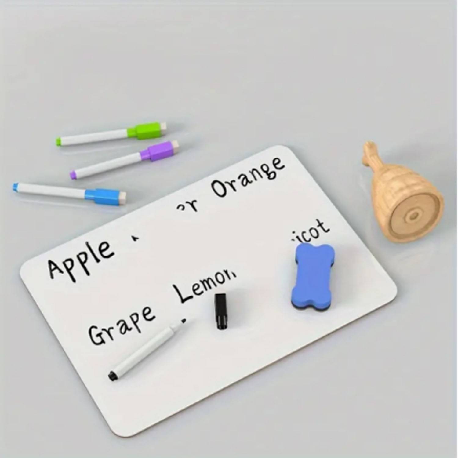 Small Double-Sided Reusable Erasable Plastic White Board 5