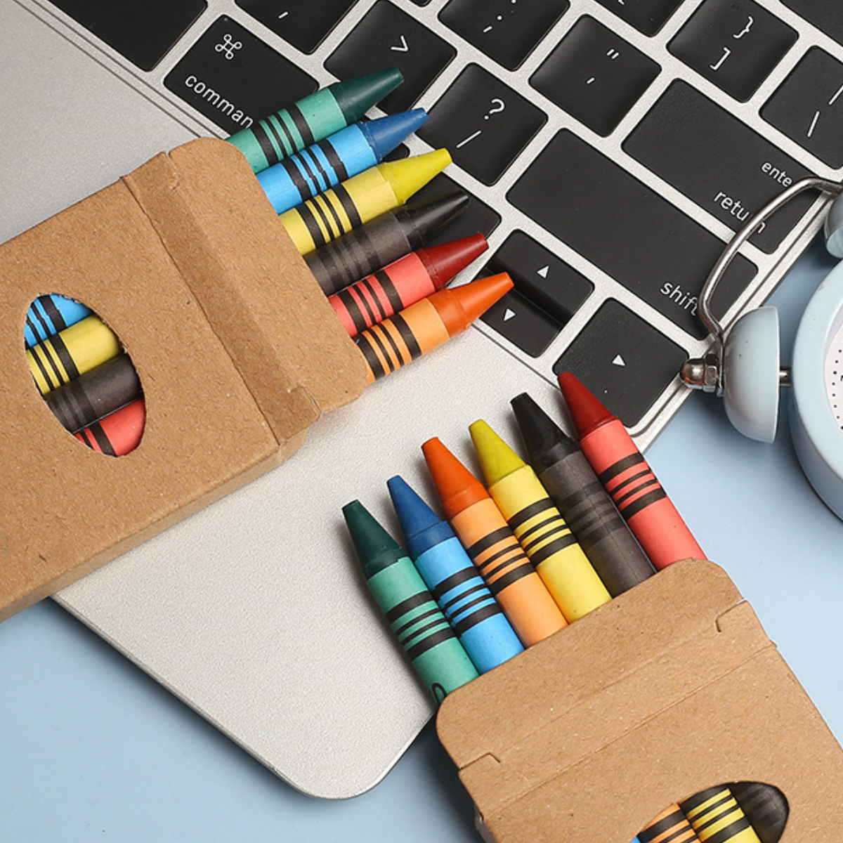 6 Color Crayon Set in Kraft Box 5