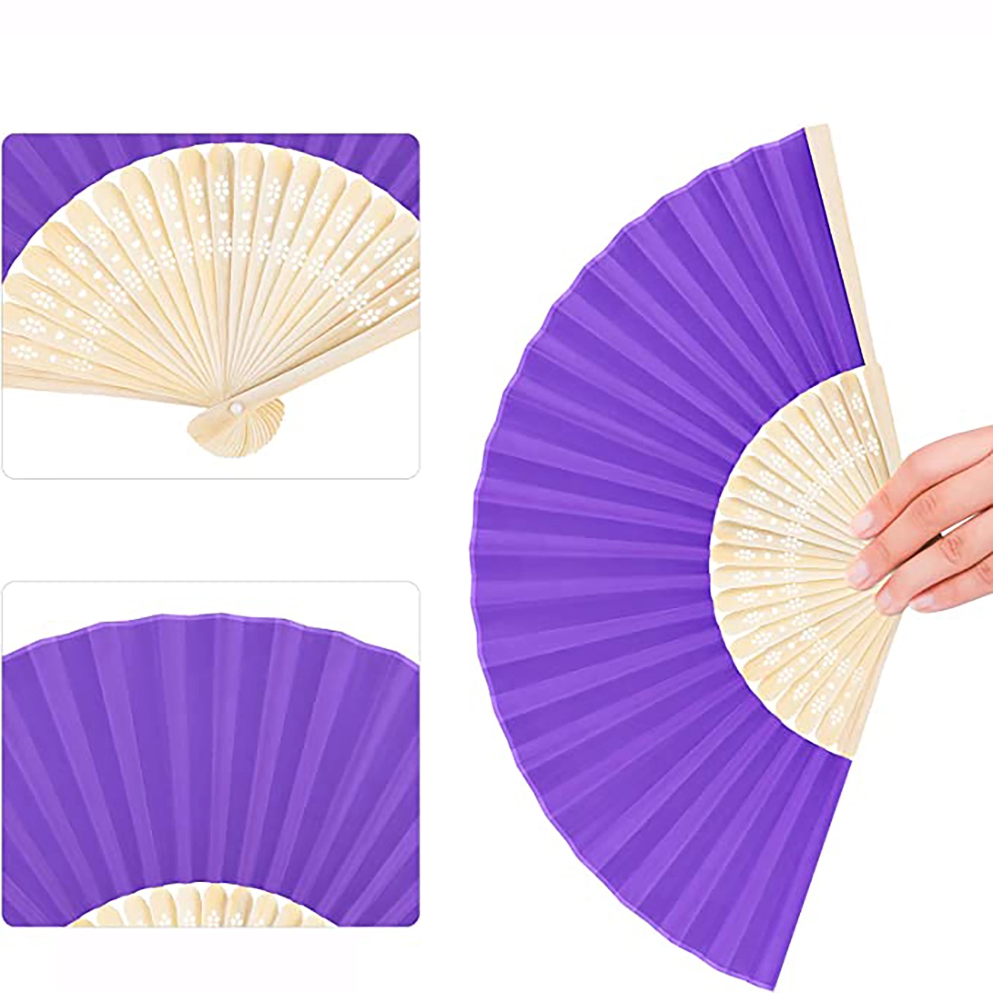 Folding Bamboo Silky Fans 2