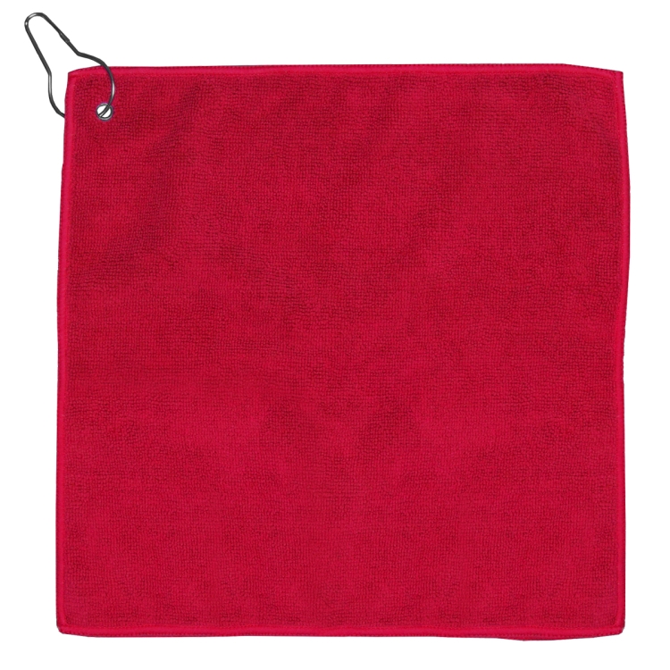 "THE WEDGE" Recycled RPET 300 GSM Heavy Duty Golf Towel - 12" W x 12" H 35