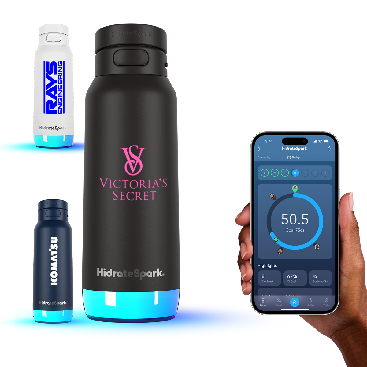 HidrateSpark® 32 oz. PRO 2 Bottle with Chug Lid 12