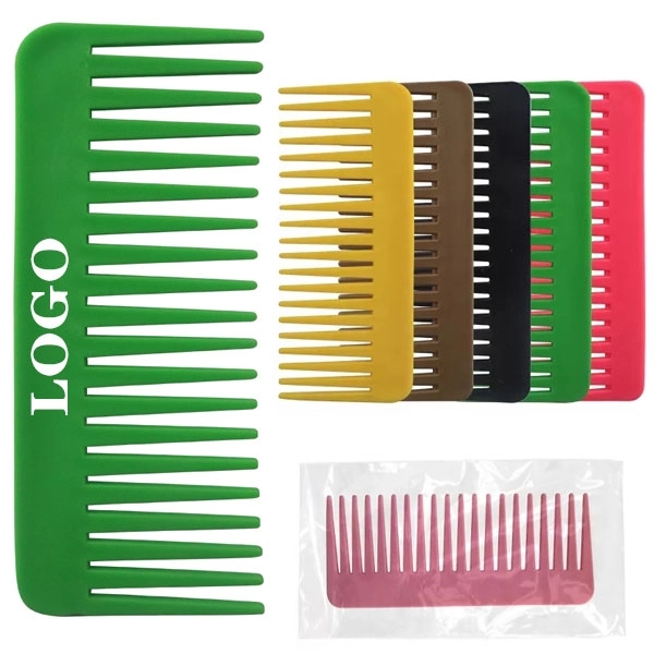 Plastic Wide tooth Hair Comb 8
