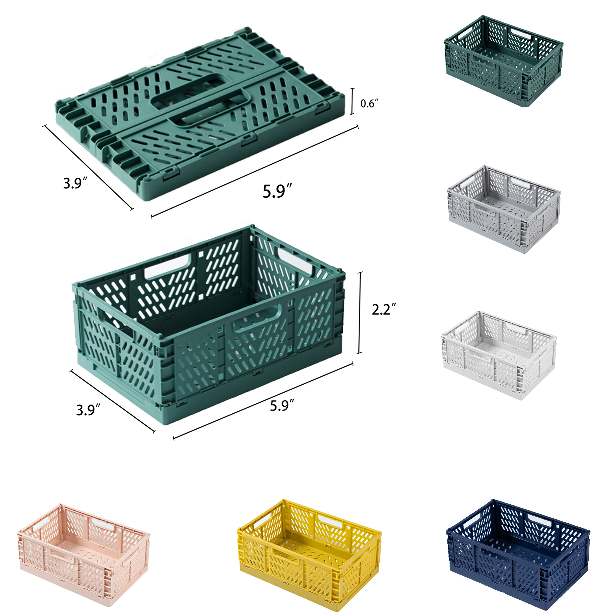 Mini Folding Plastic Storage Box 2