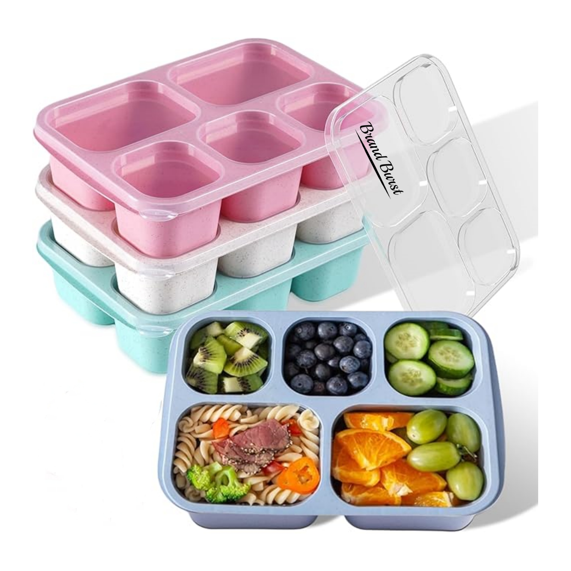 5-Compartments Lunch Box 6