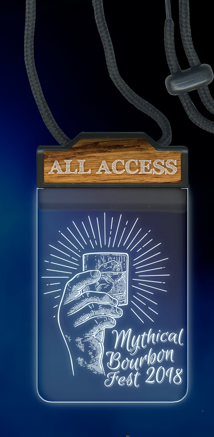 Basic Lighted Badge™ - 2 Imprint Locations