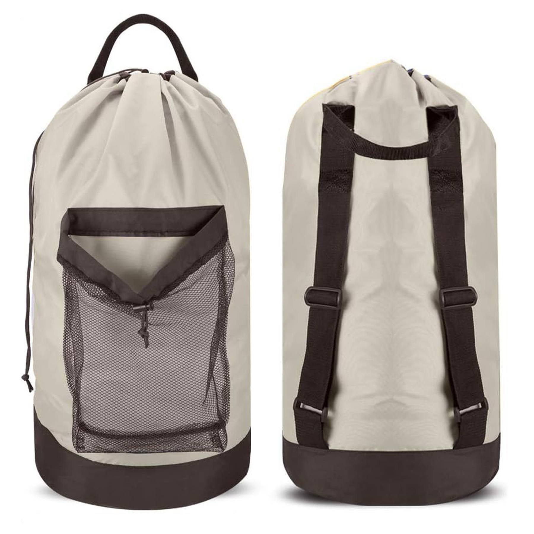 Laundry Backpack With Shoulder Straps/Mesh Pocket 7