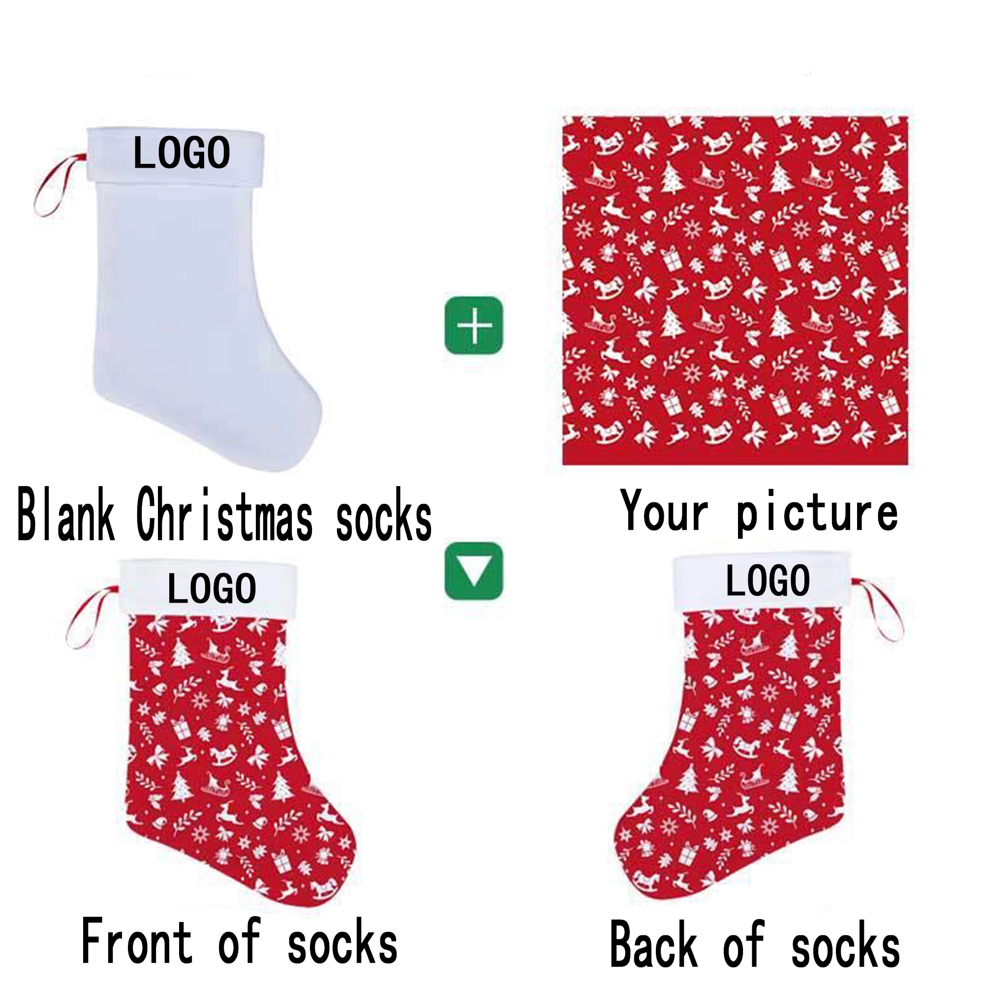 Decorate Christmas socks 2