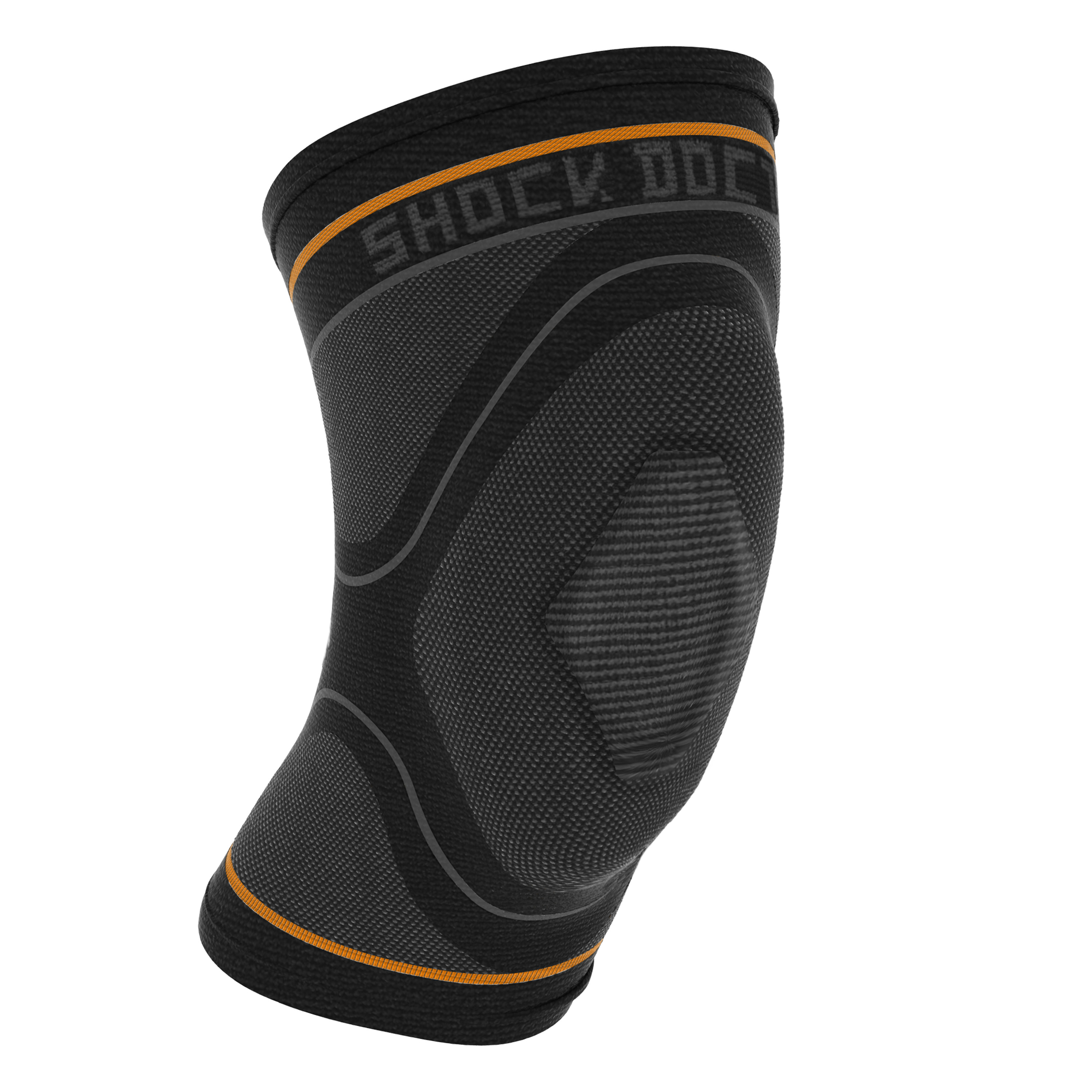 Comp Knit Knee Slv w/Gel Supp Blk/Gry 2