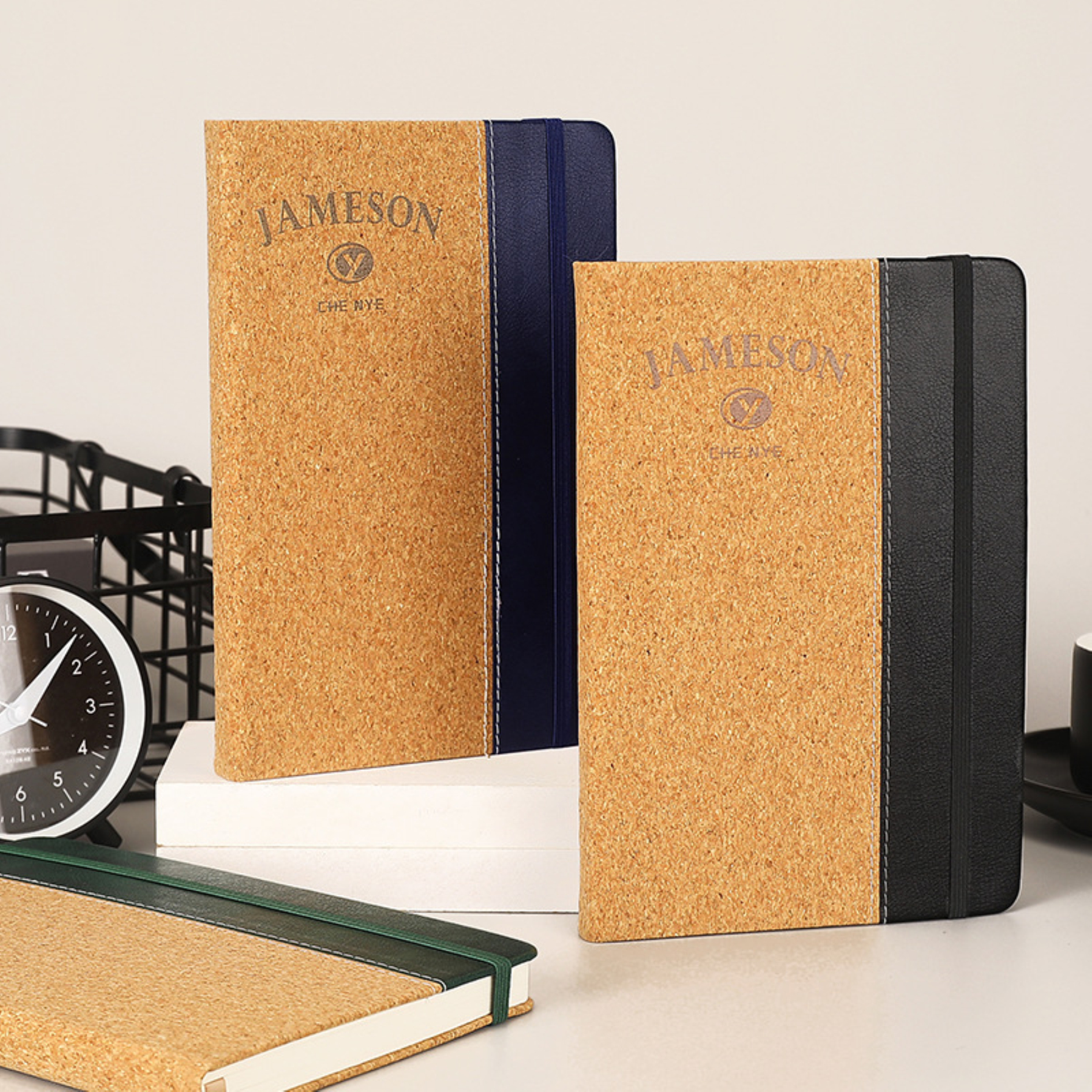 A5 Lined Cork PU Cover Notebook 2