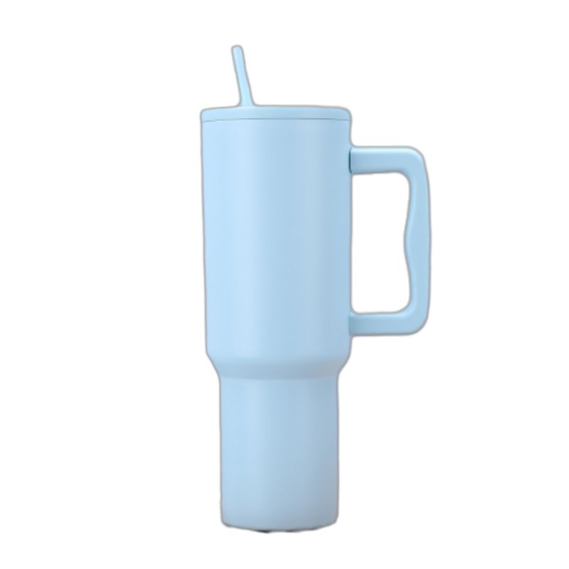30 oz Stainless Steel Tumbler W/ Straw & Lid 6