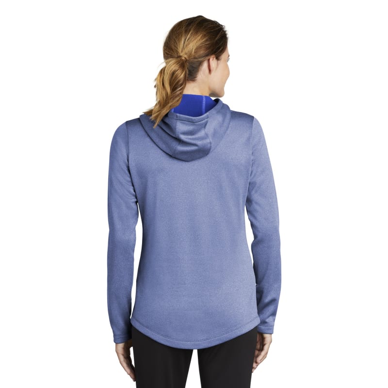 Sport-Tek Women's PosiCharge Sport-Wick Heather Fleece Hooded Pullover., custom hoodie or sweatshirt with logo imprint 3
