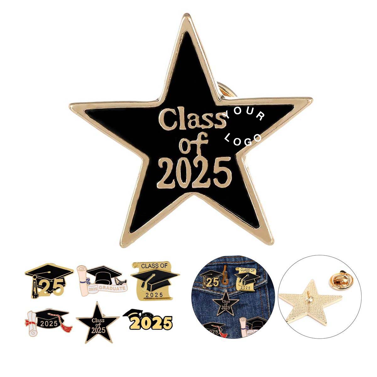 Colorful Graduation Pin for School Celebrations 3