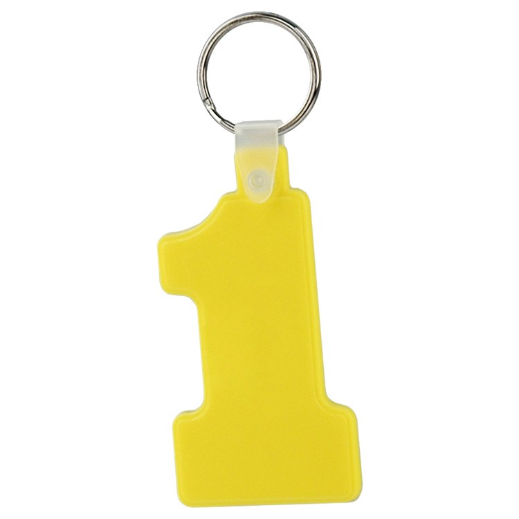 Soft Squeezable Key Tag (Number 1) 8