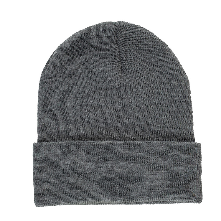 "TIBURON" Fashion and Performance Knit Cuffed Beanie with Patch 8