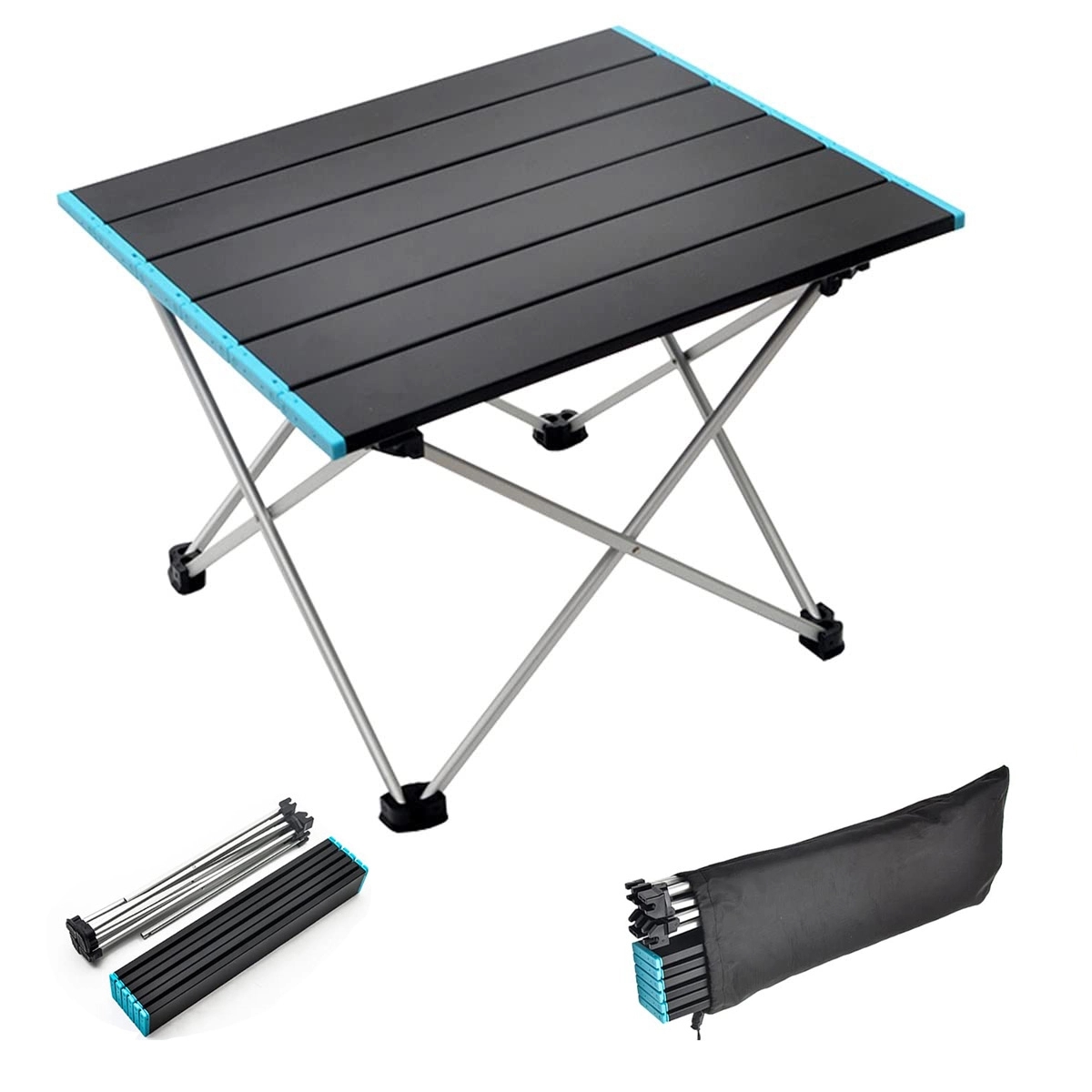 Outdoor Portable Aluminum Top Folding Picnic Table 2