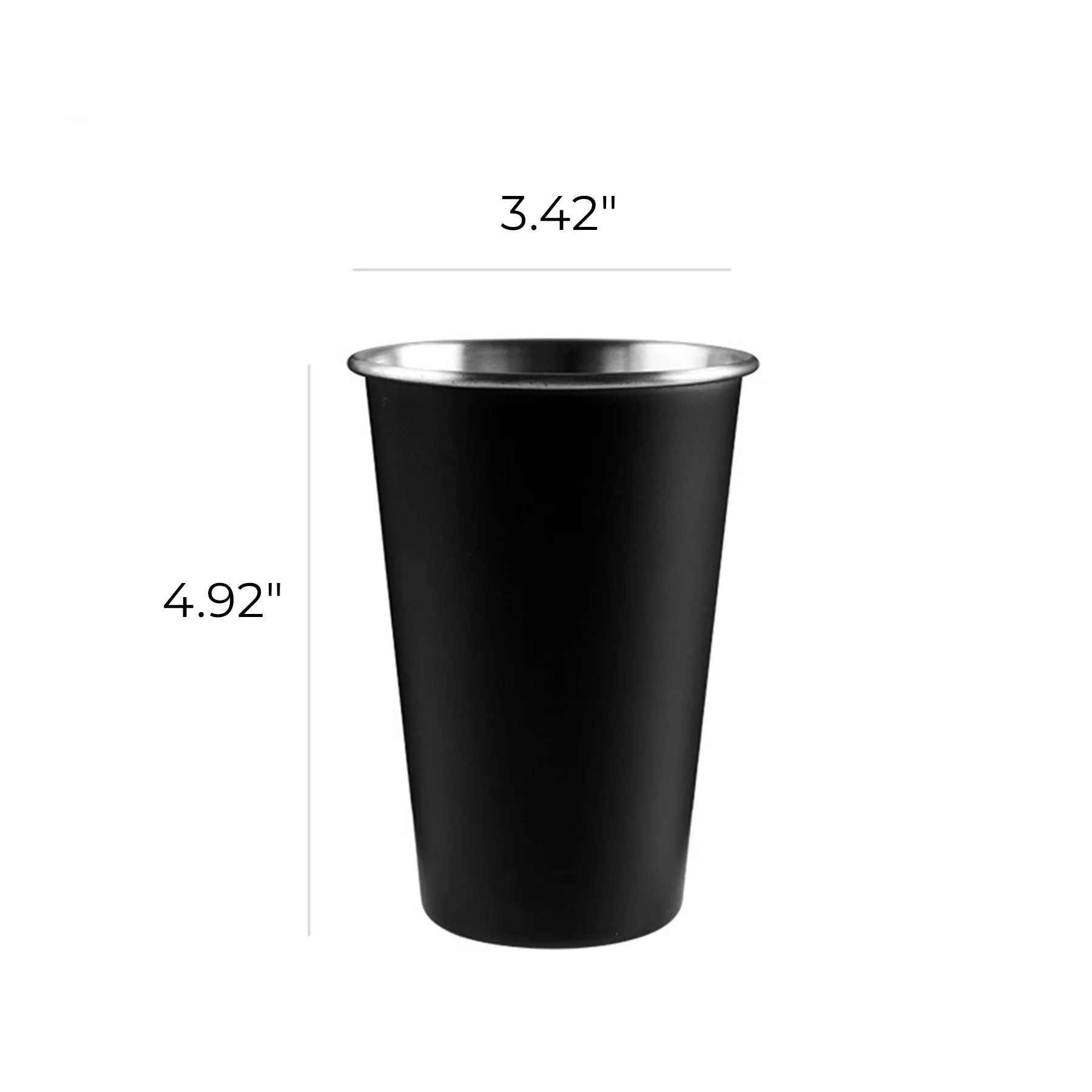 16oz Stainless Steel Beer Pint Cup 3