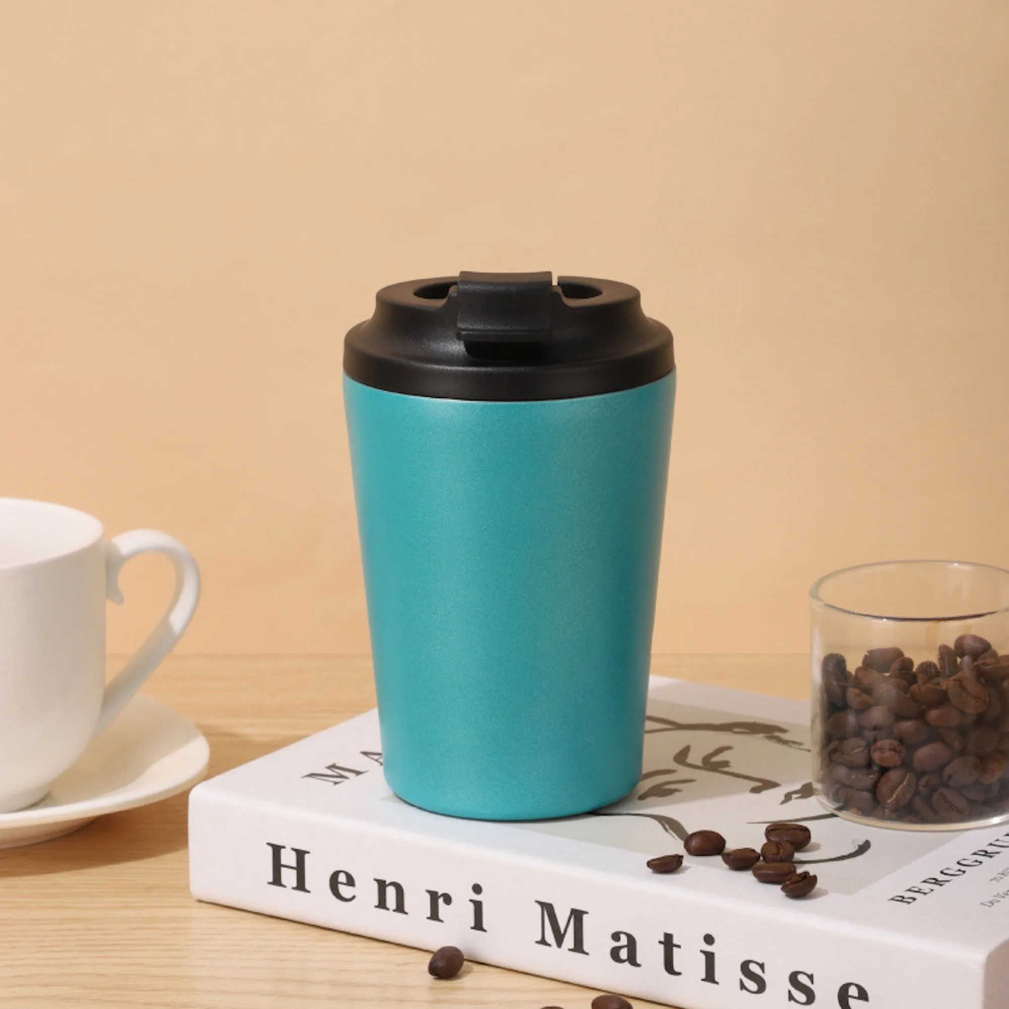 12oz Stainless Steel Thermal Mug Coffee Cup Free Shipping 4