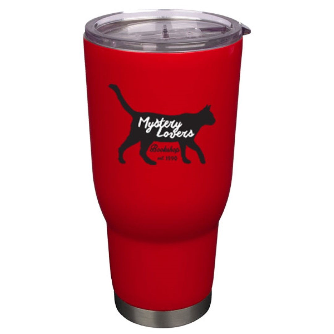 32 oz Pro32 Red Vacuum Insulated Stainless Steel Travel Mug with Clear Lid