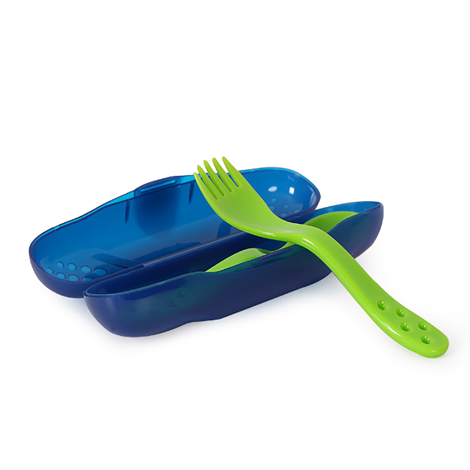 Baby Training Cutlery Plastic Fork Rice Spoon 2