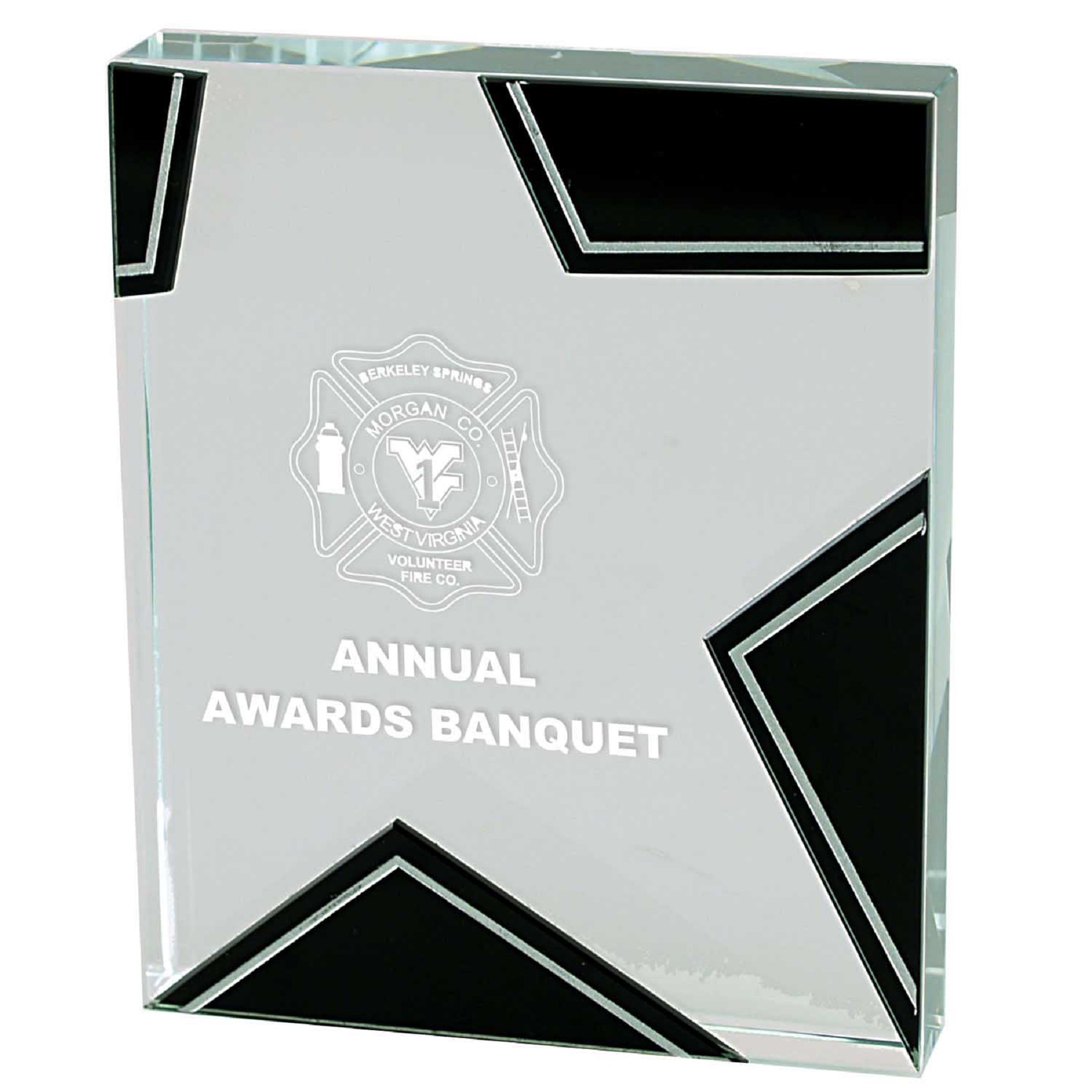 Glass Star Award - w5"x6-1/4" 1
