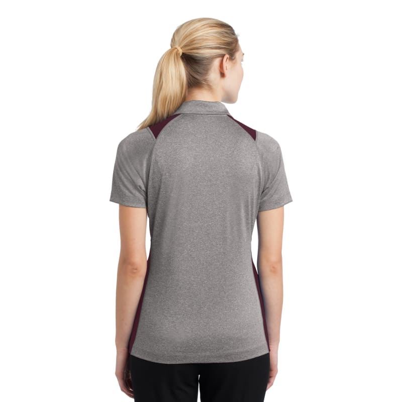 Sport-Tek Women's Heather Colorblock Contender Polo. 27