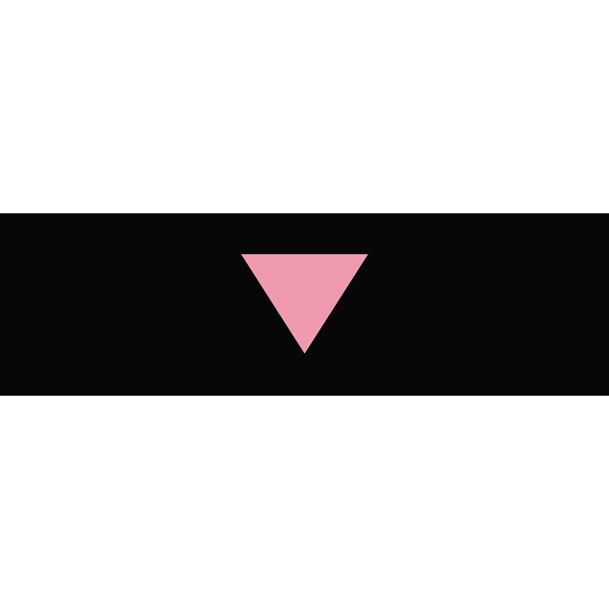 Pink Triangle Window Decals 3" x 10" 1
