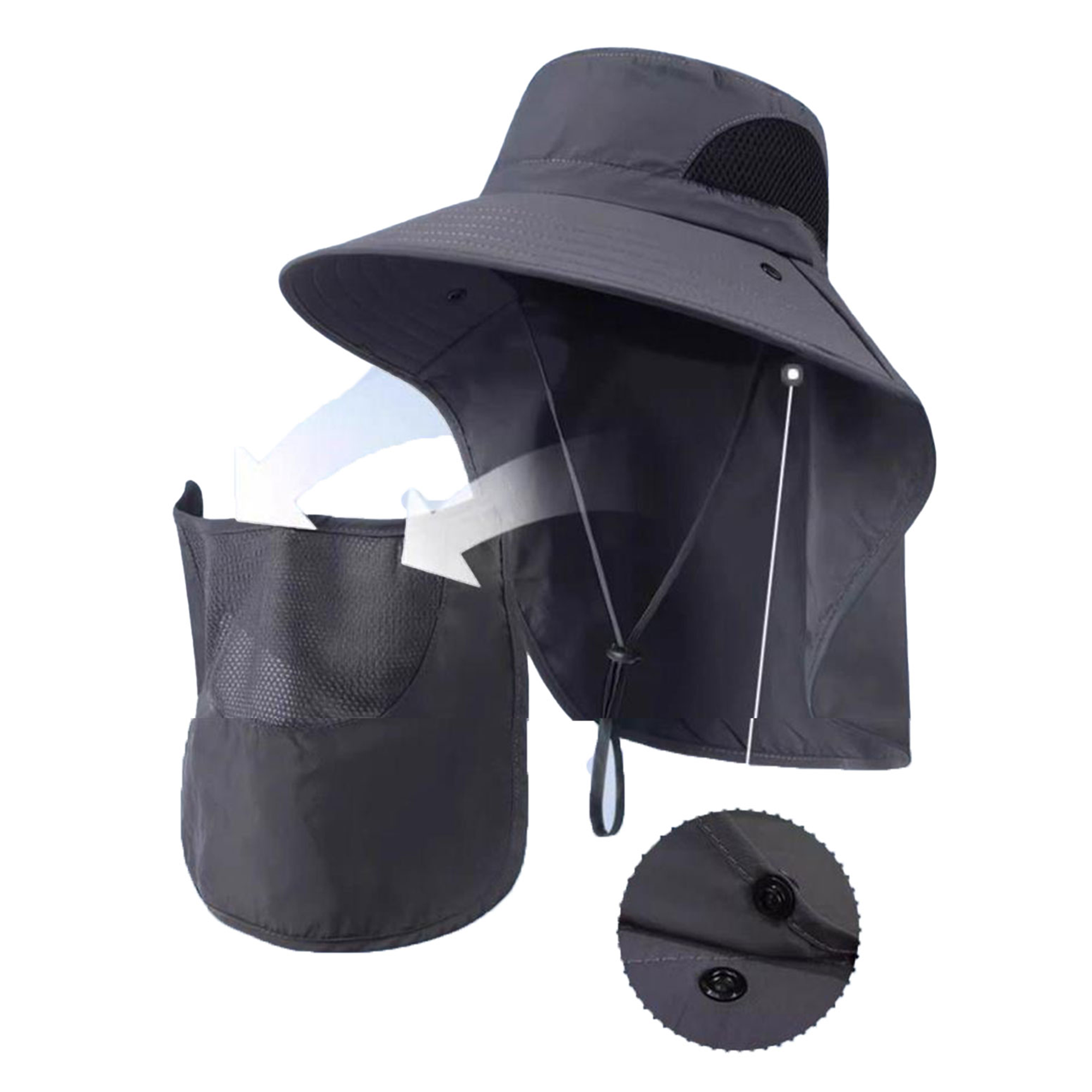 MOQ 50 Boonie Hat with Neck Guard 3