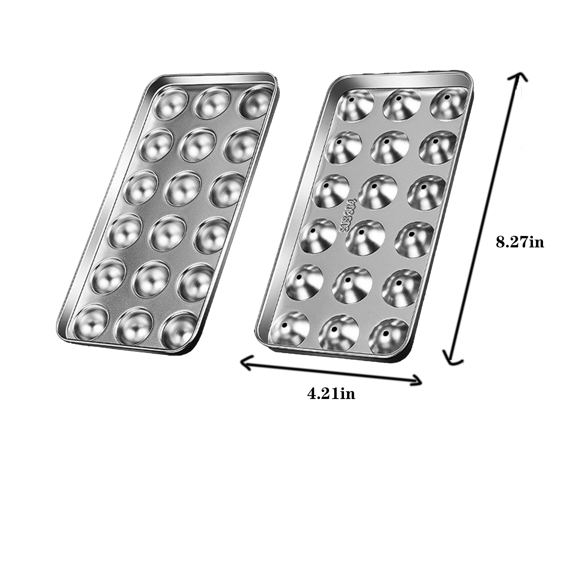 Hotel Metal Ice Cube Maker 304 Stainless Steel Tray 1
