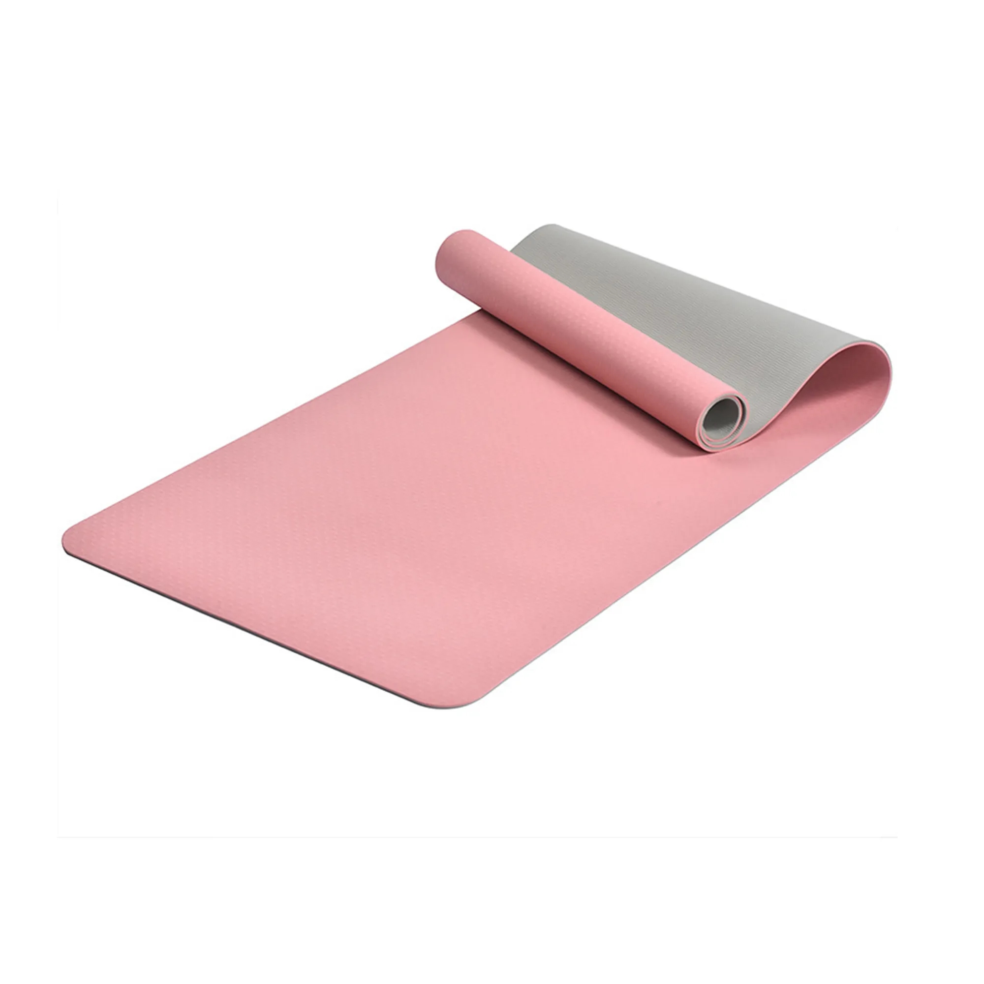 MOQ12 Dual Color TPE Yoga Mat Portable Fitness 1
