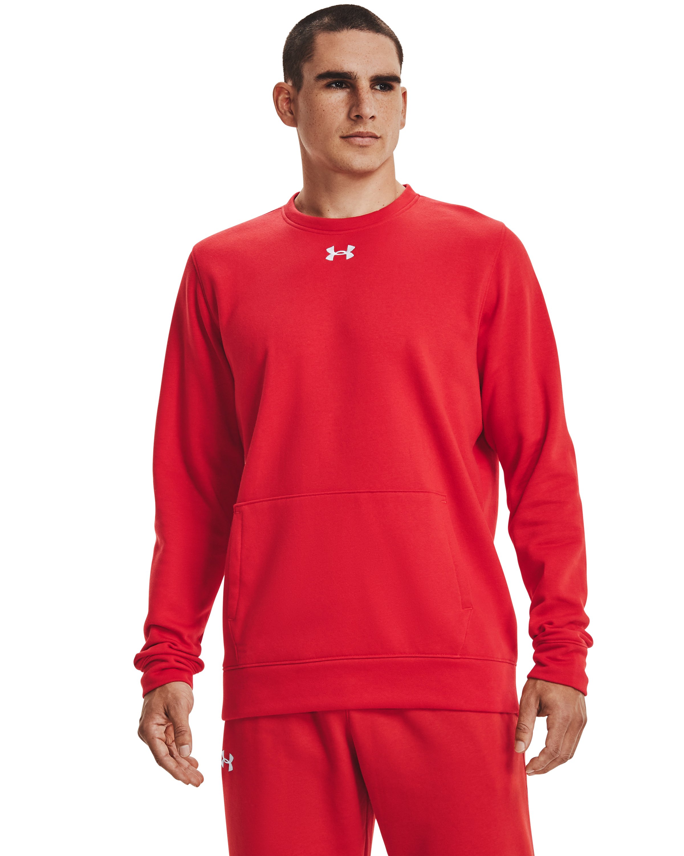 UA Rival Fleece 2.0 Team Men's Crew, custom hoodie or sweatshirt with logo imprint 7