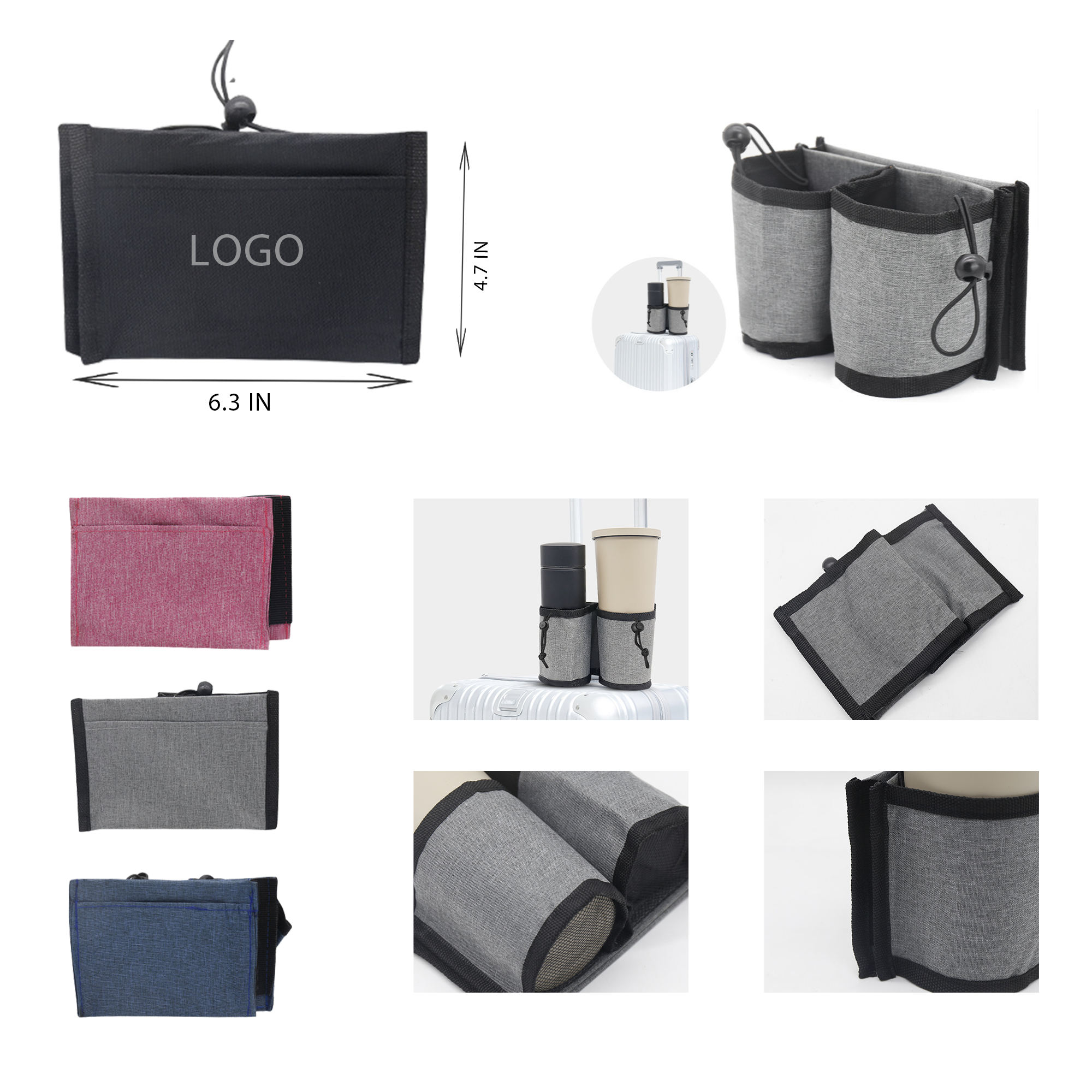MOQ 10 PCS Luggage Cup Holder 2