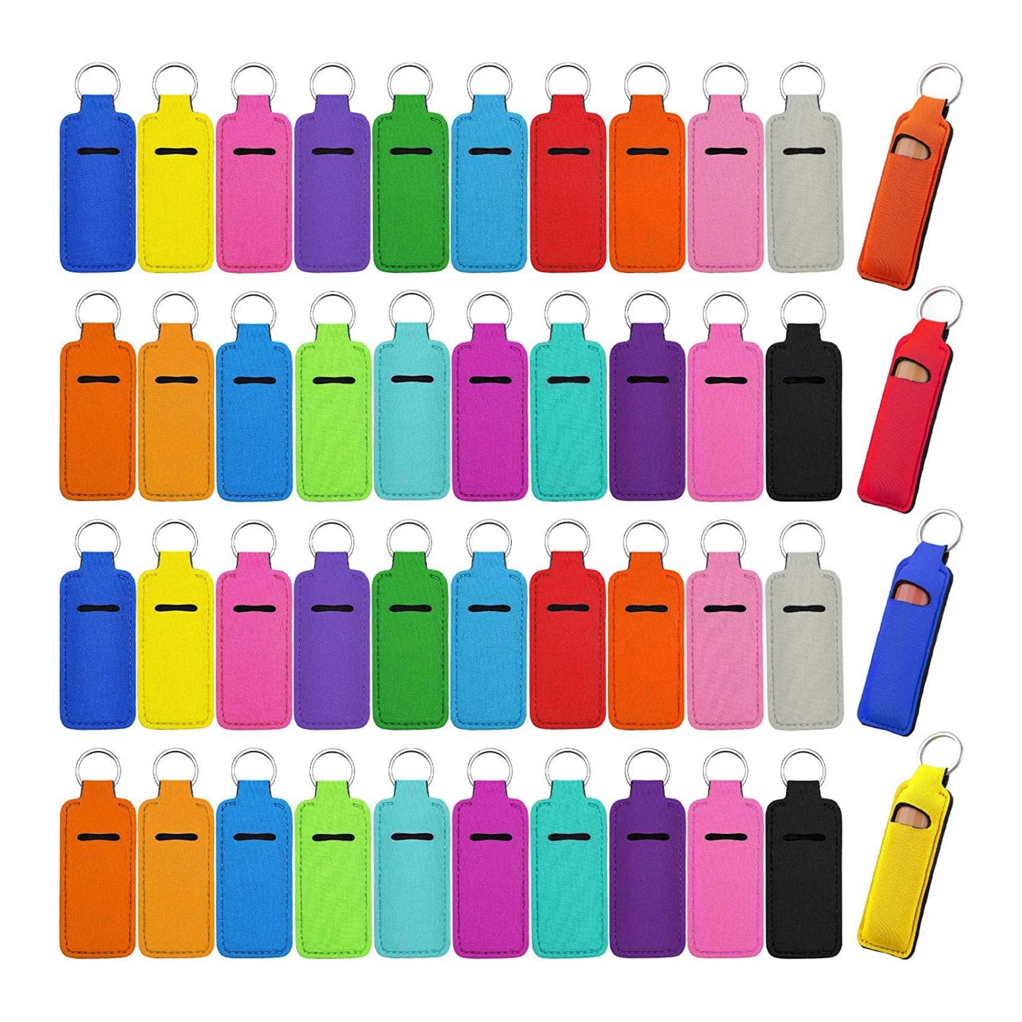 Neoprene Lipstick Holder With Keychain 6