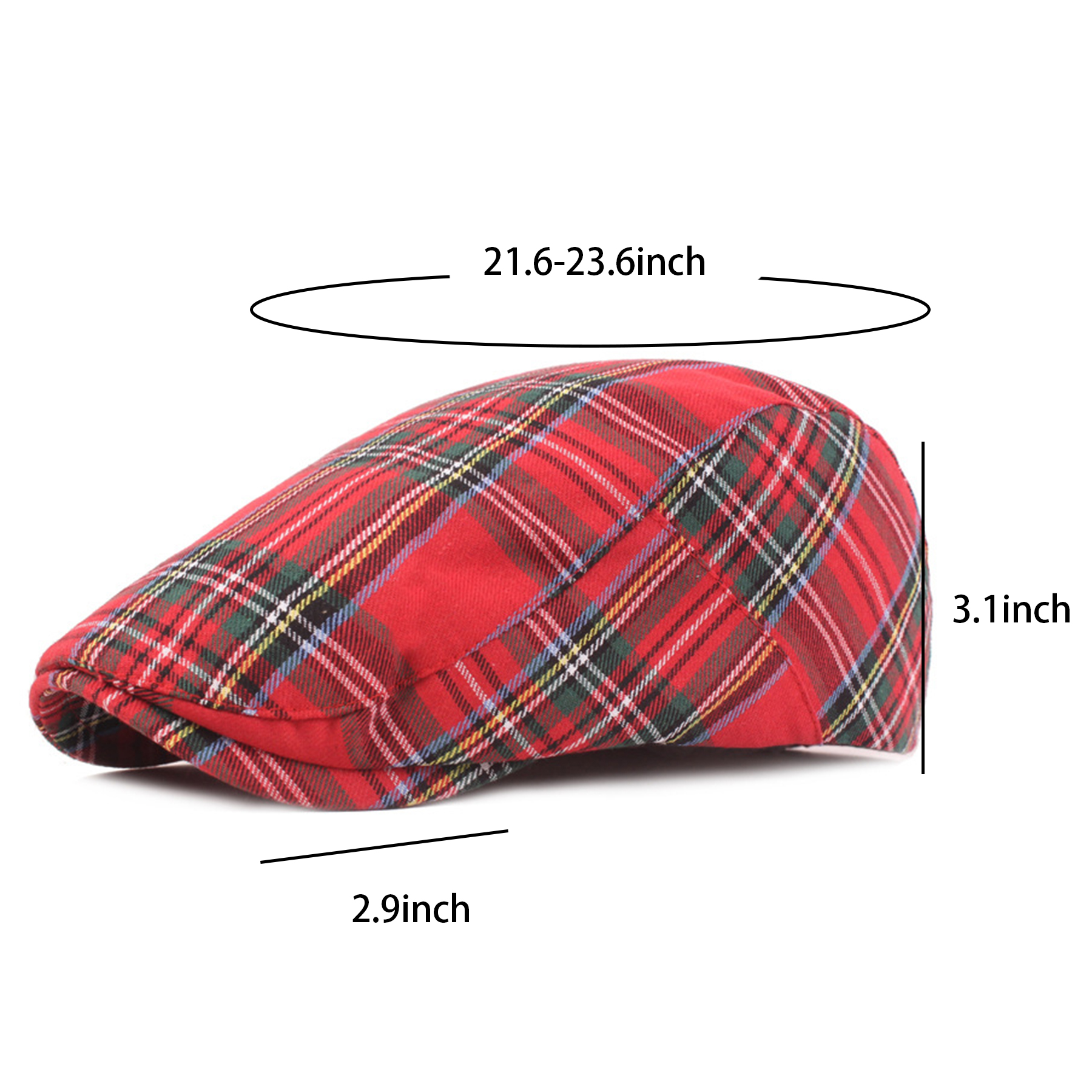 Men's Cotton Flat Ivy Gatsby Newsboy Driving Hat 6