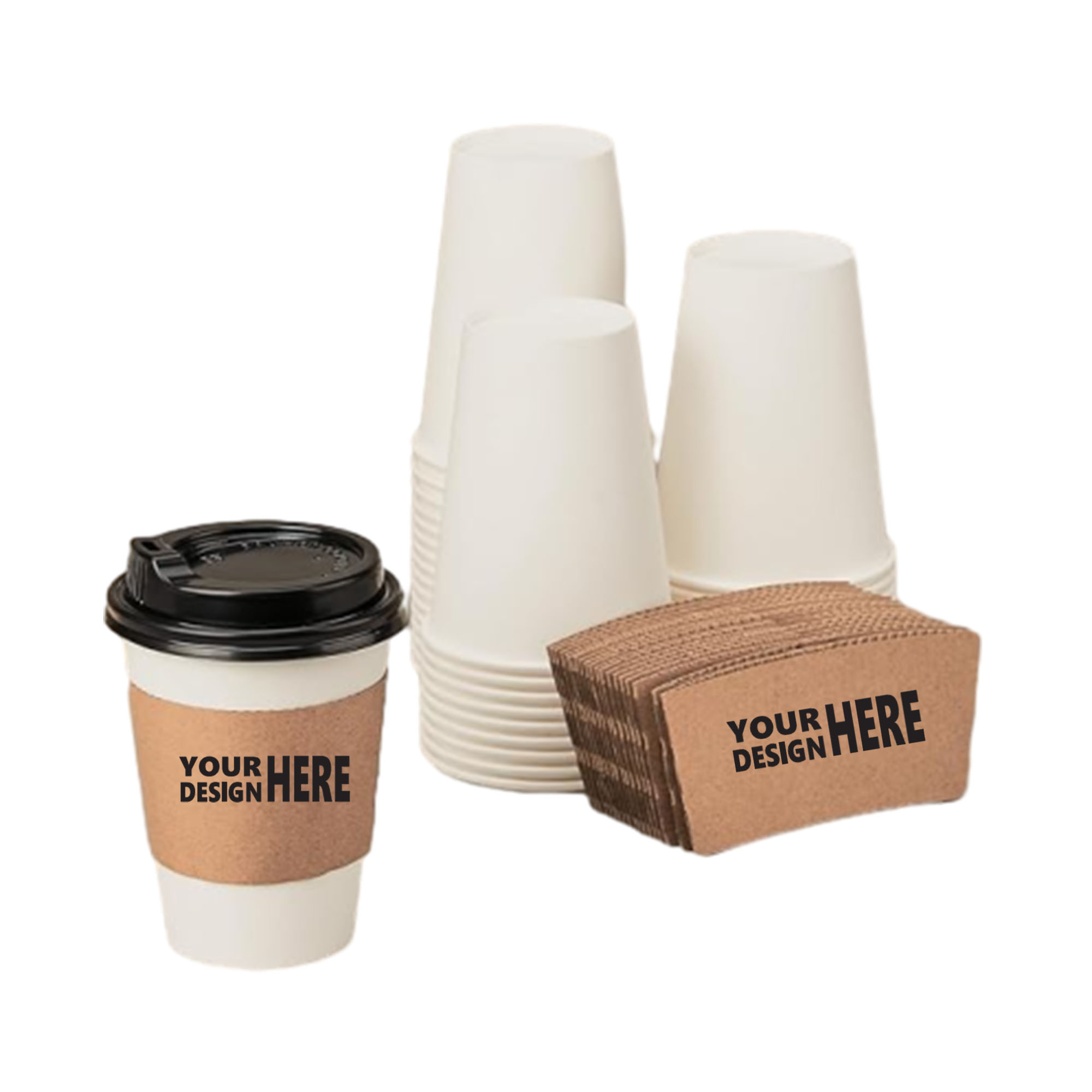 Disposable Anti Slip Heat-Insulating Coffee Cup Cover 2