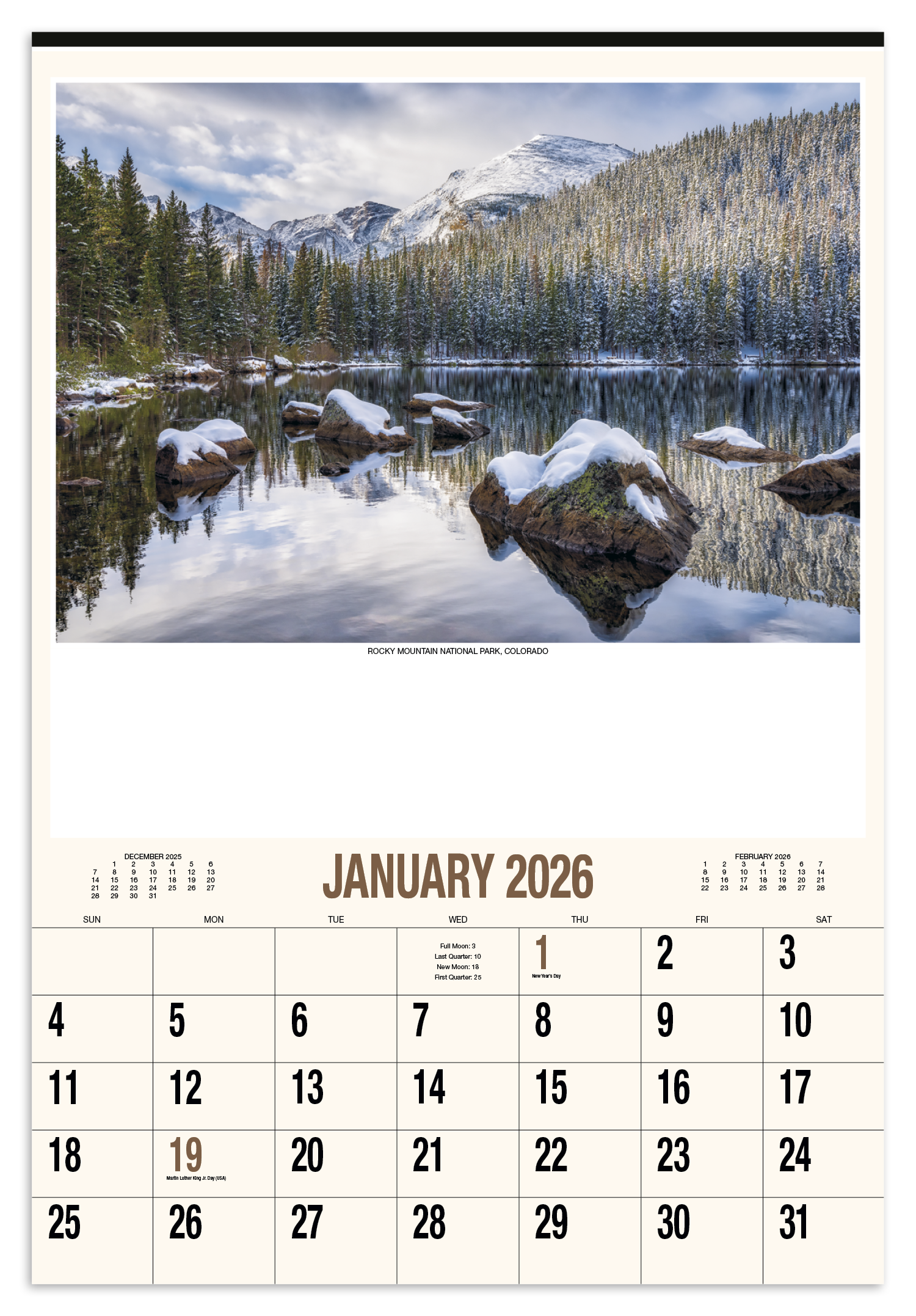 HotLine® Products Scenic America® Executive-White Ad Calendar 13