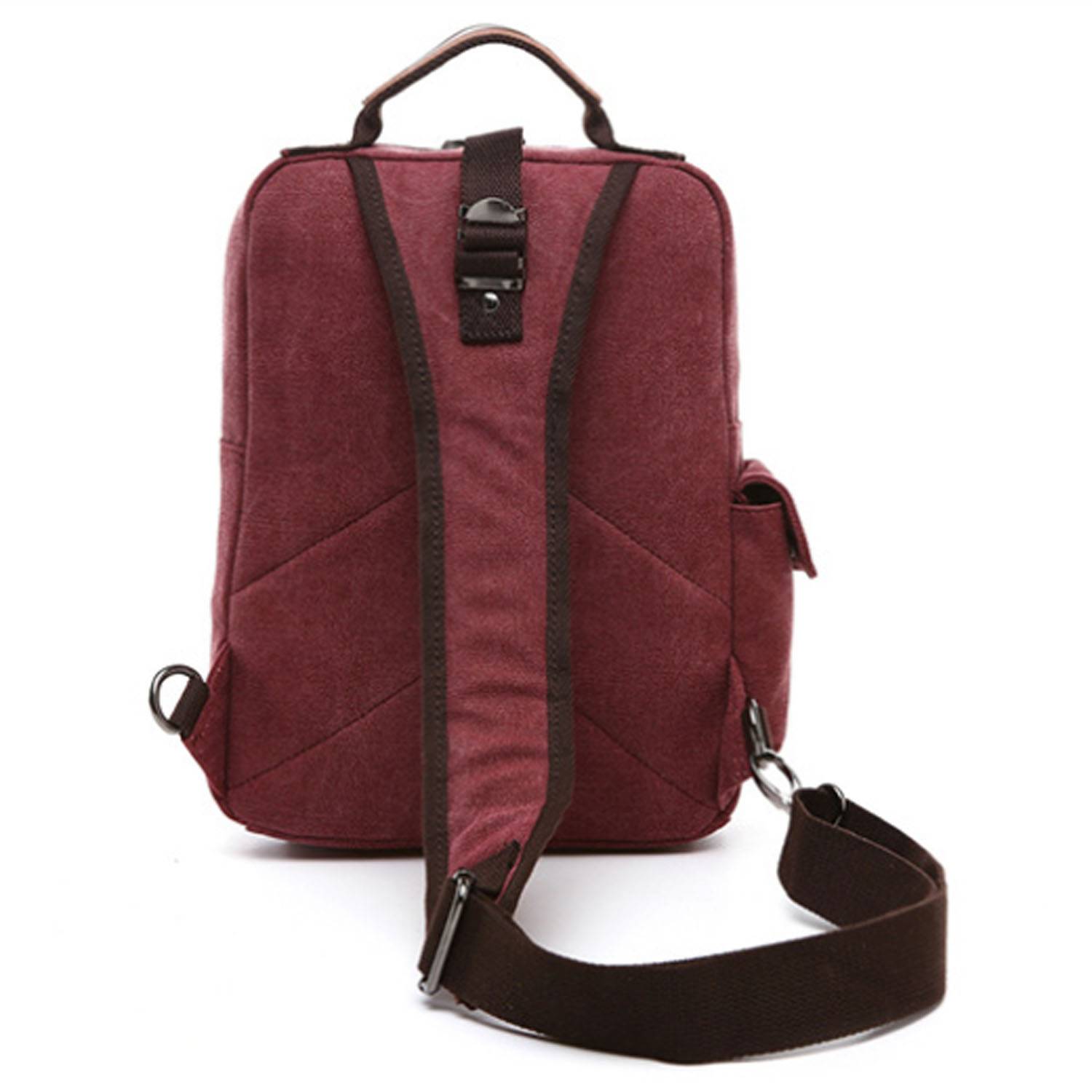 Large Capacity Canvas Crossbody Backpack for Business Travel 6