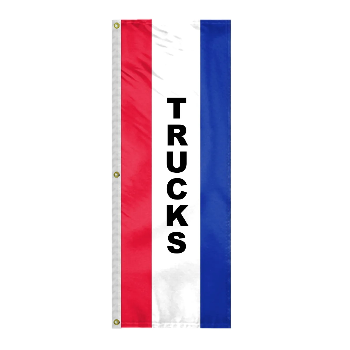 8' x 28" (3) Sewn Stripes Vertical Message Flag 12