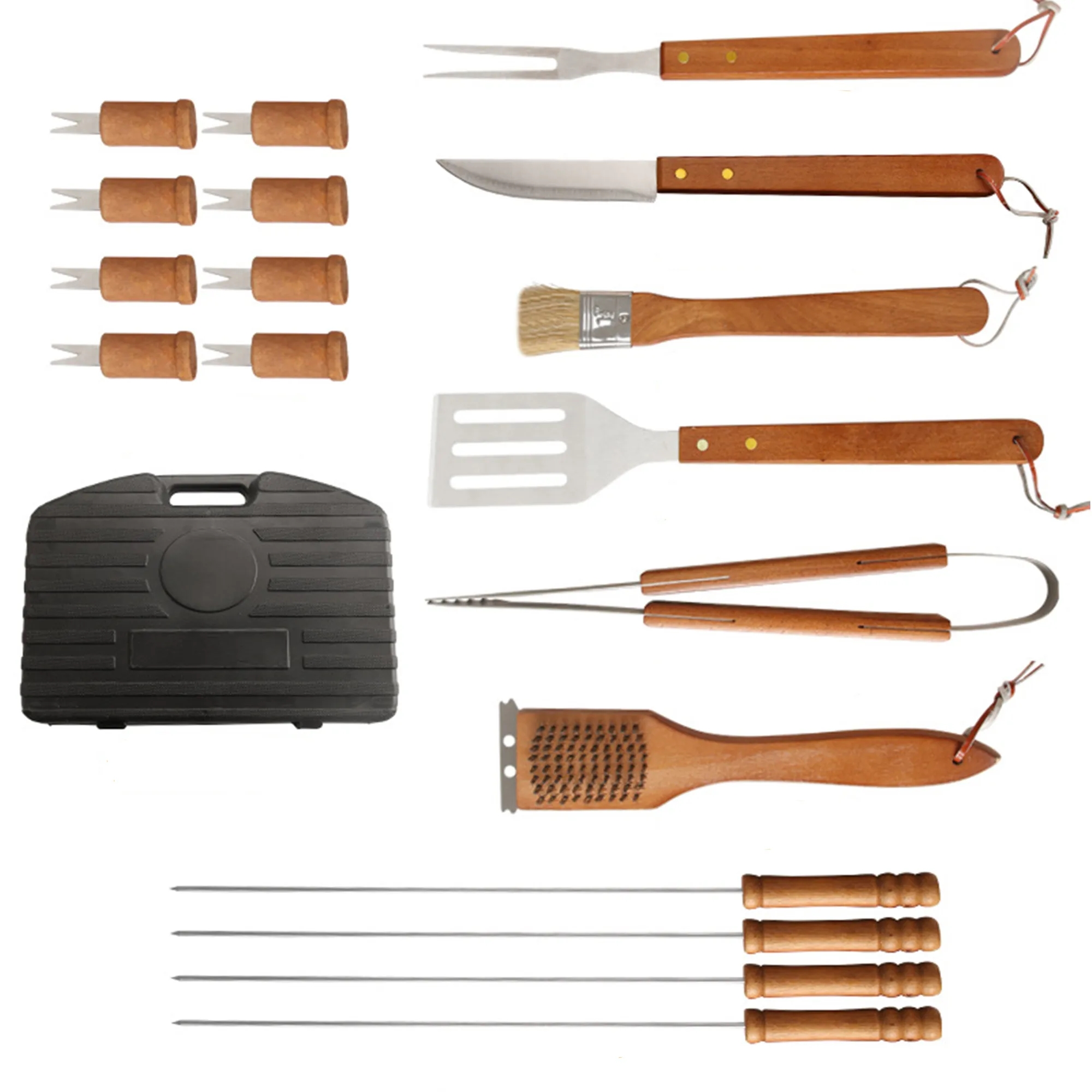 19-Piece Stainless Steel BBQ Grill Tool Set 3