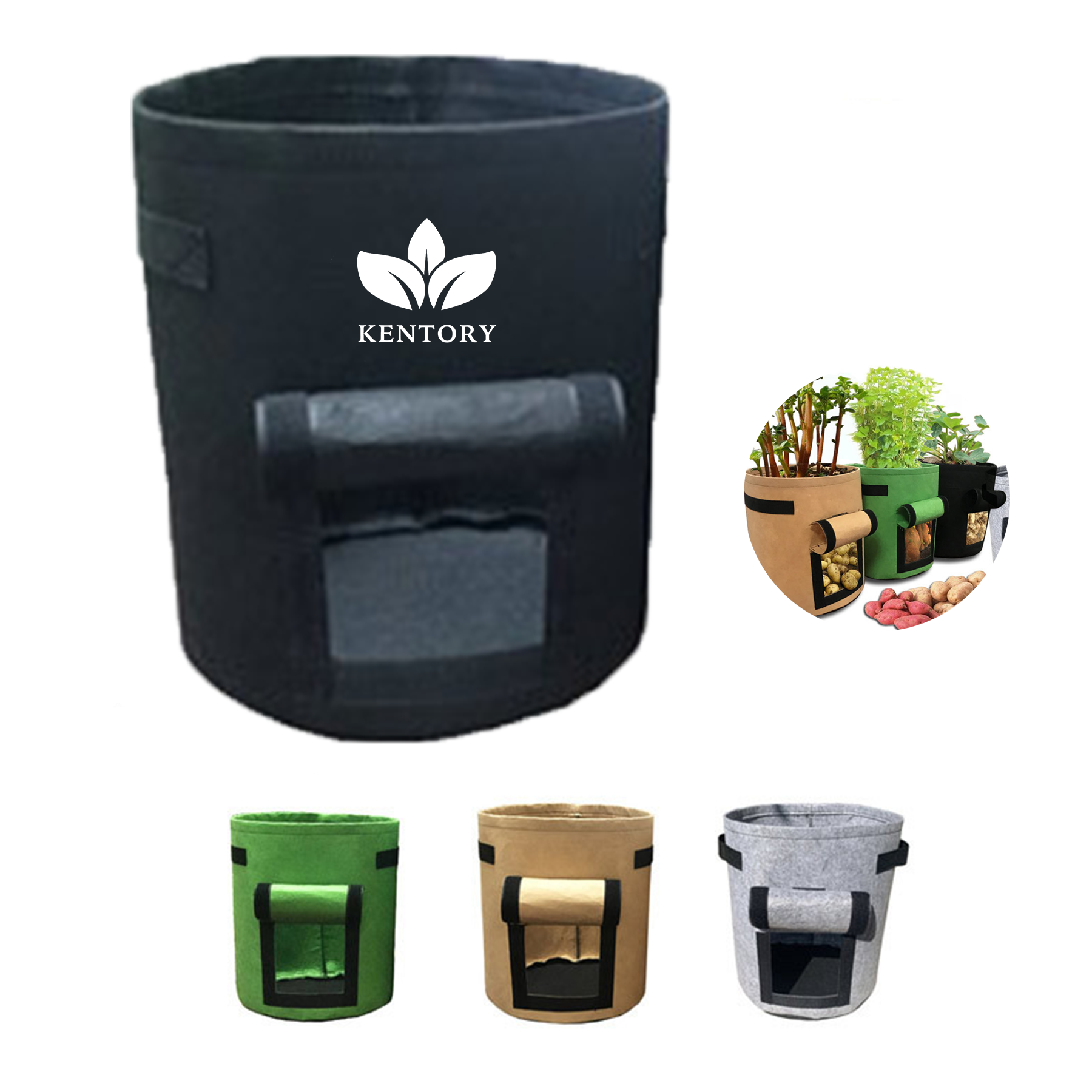Potato Vegetable Grow Bag With Handle 2